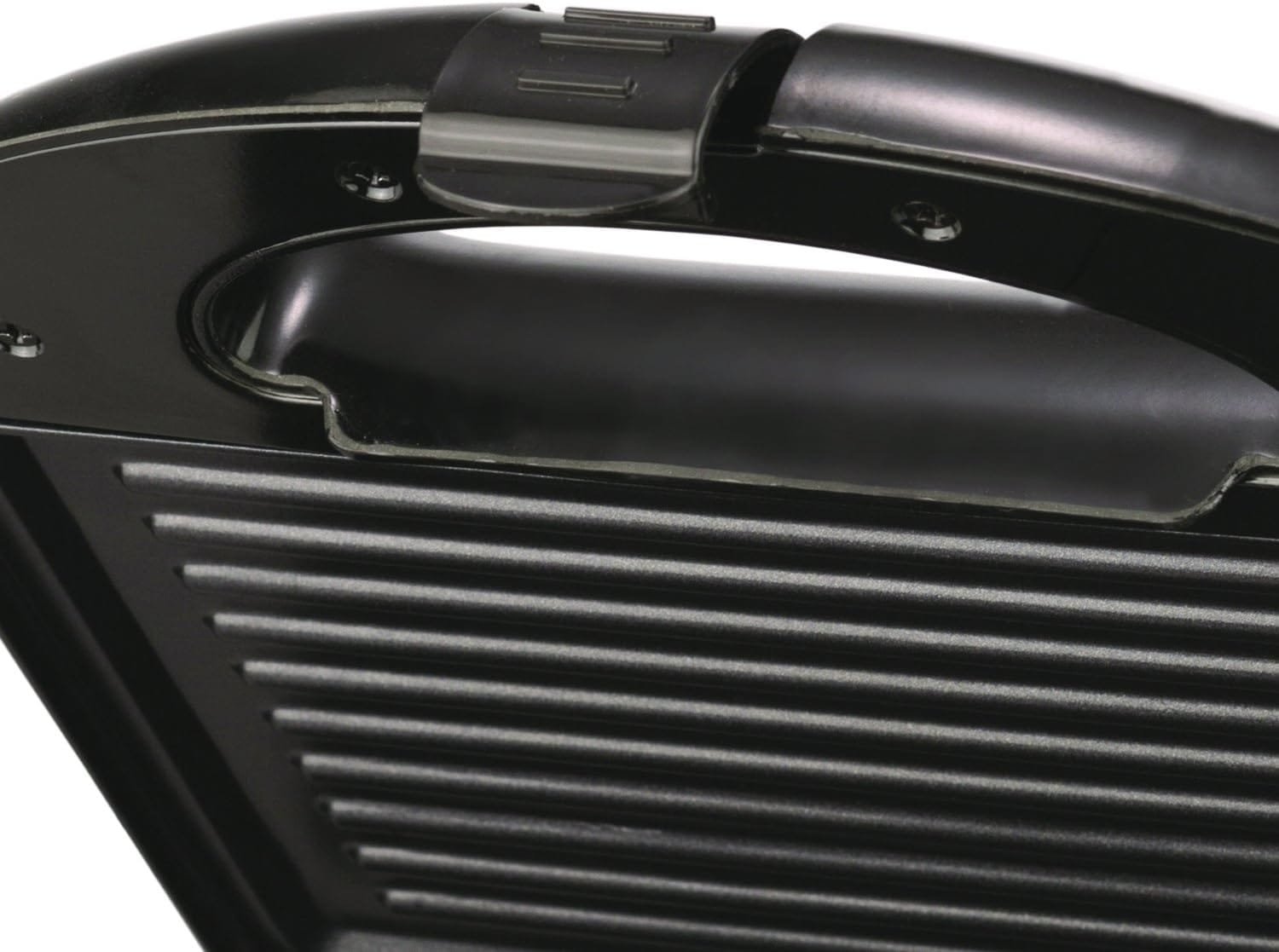 Brentwood Panini Press and Sandwich Maker Non-Stick, 9.75 x 9.75 x 3.75, Black