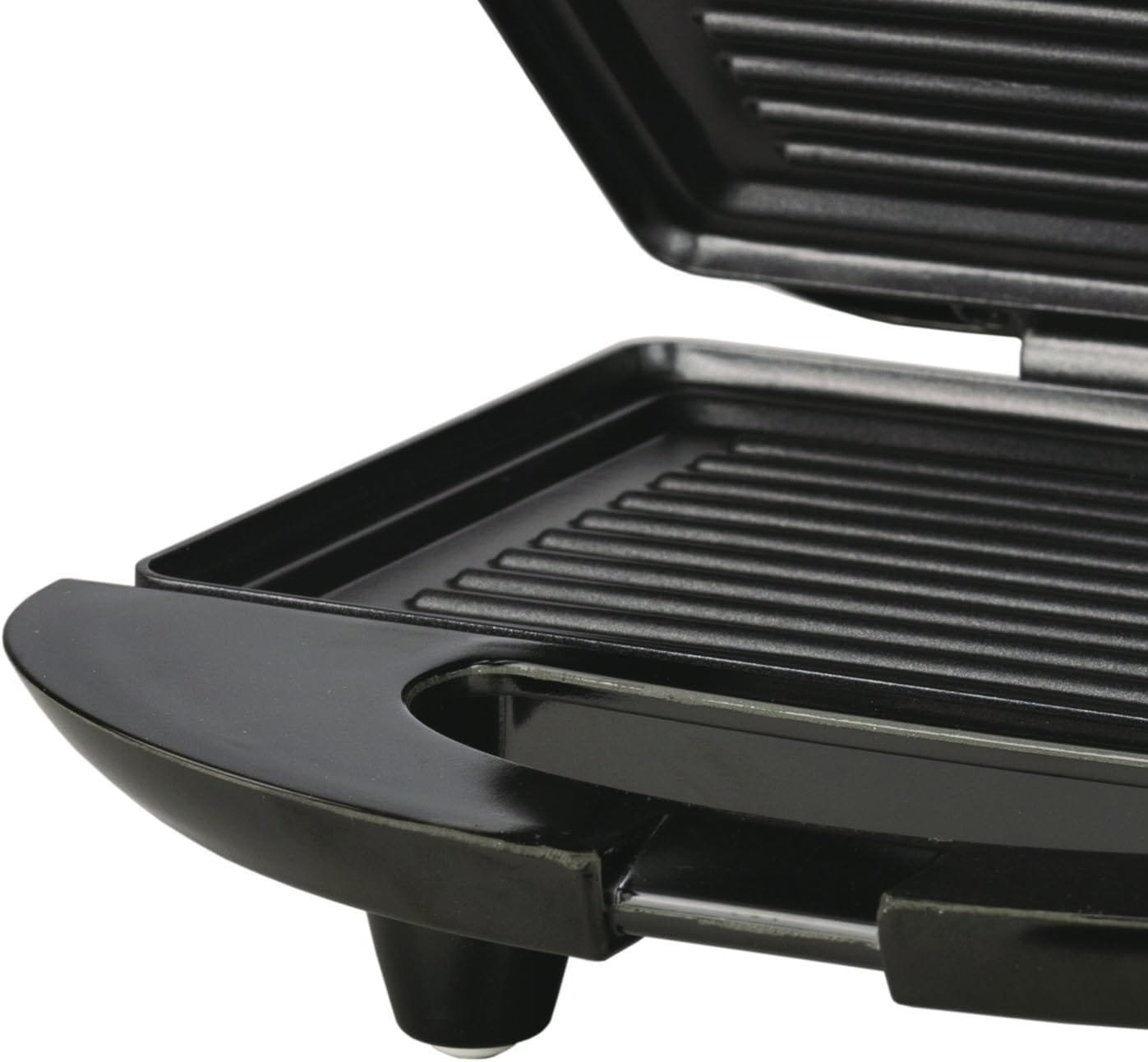Brentwood Panini Press and Sandwich Maker Non-Stick, 9.75 x 9.75 x 3.75, Black
