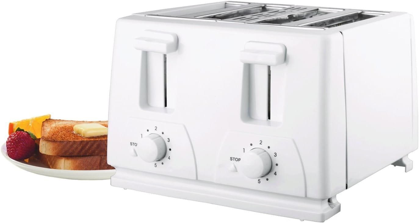 Brentwood Toaster Cool Touch, 2-Slice, White