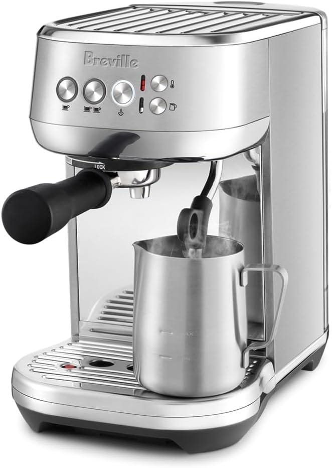 Breville Bambino Plus Espresso Machine,64 Fluid Ounces, Brushed Stainless Steel, BES500BSS