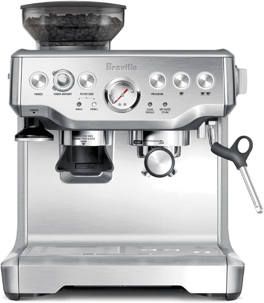 Breville Barista Express Espresso Machine, Brushed Stainless Steel, BES870XL, Large Breville Barista Express Espresso Machine, Brushed Stainless Steel, BES870XL, Large