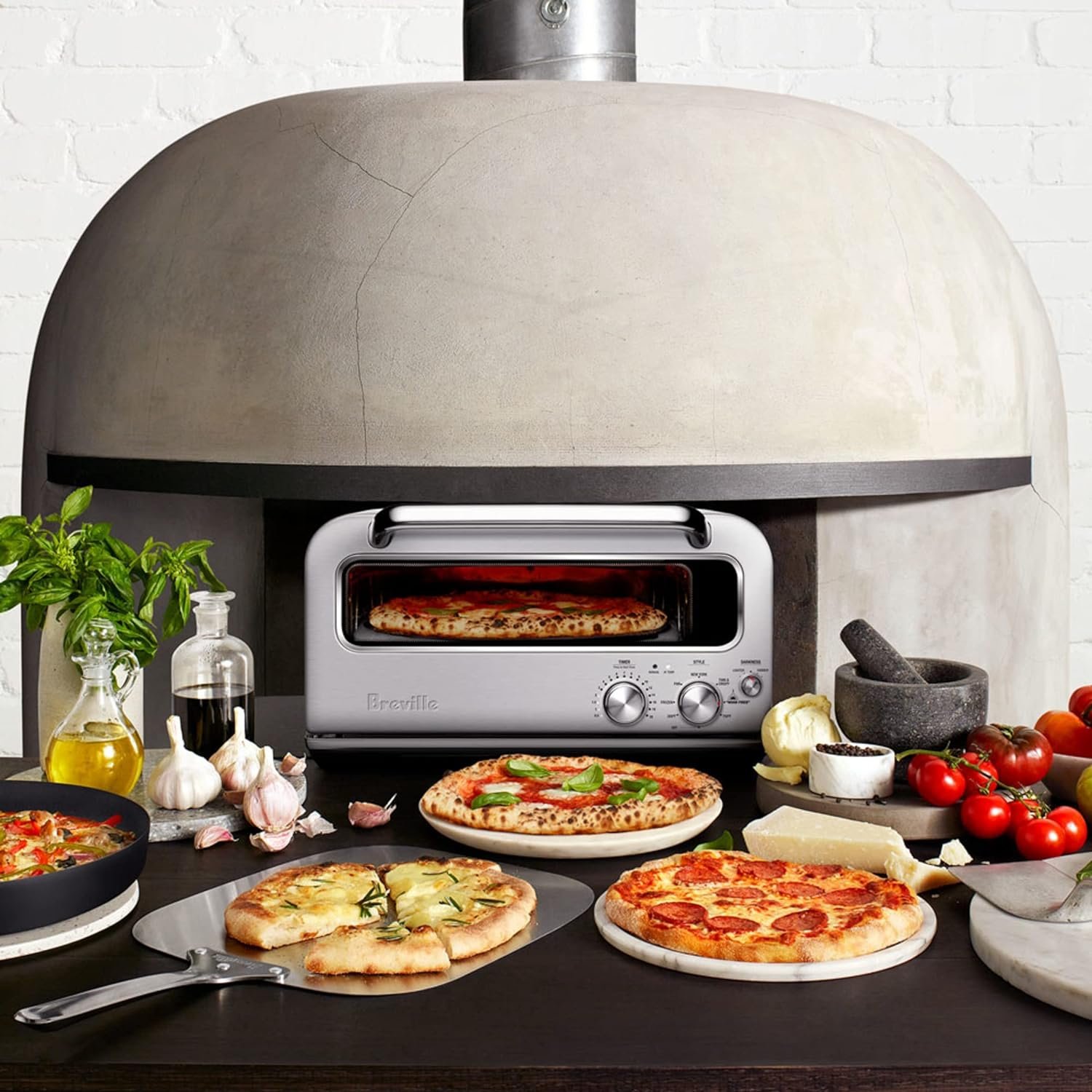 Breville Smart Oven Pizzaiolo Pizza Oven, BPZ820BSS, Brushed Stainless Steel Breville Smart Oven Pizzaiolo Pizza Oven, BPZ820BSS, Brushed Stainless Steel