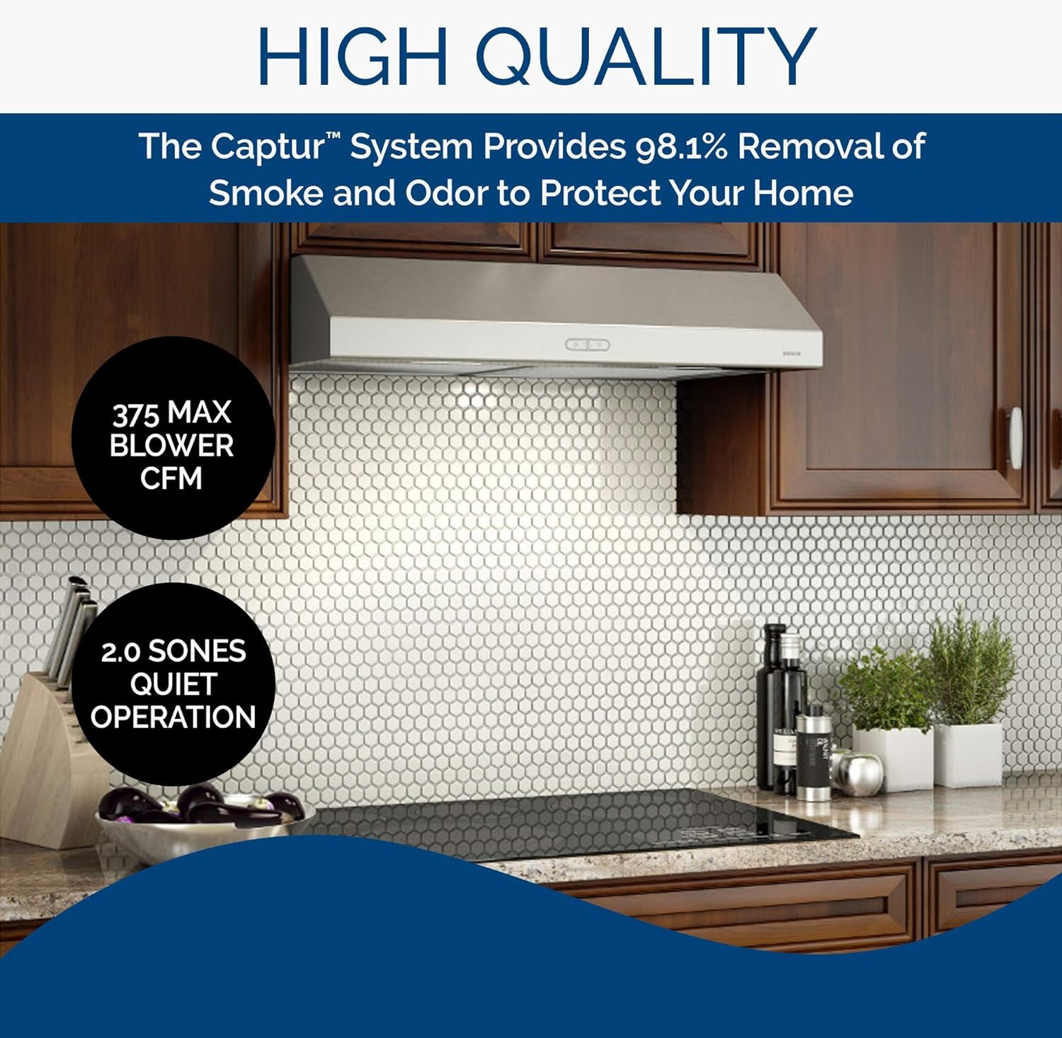 Broan- NuTone BCDF130SS Glacier Convertible Range Hood Light Exhaust Fan for Under Cabinet Stainless Steel, 375 Max Blower CFM, 30-Inch Broan- NuTone BCDF130SS Glacier Convertible Range Hood Light Exhaust Fan for Under Cabinet Stainless Steel, 375 Max Blower CFM, 30-Inch