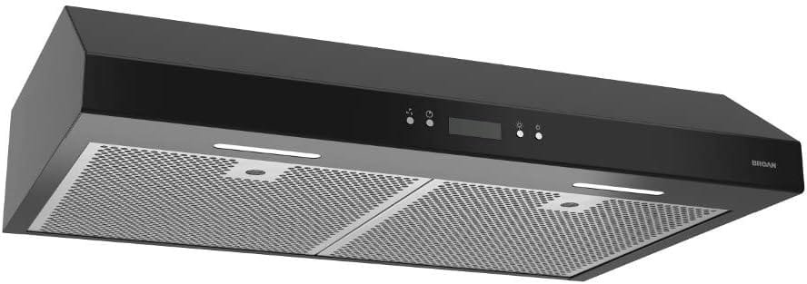 Broan-NuTone BCDJ130WH Glacier 30-inch Under-Cabinet 4-Way Convertible Range Hood with 3-Speed Exhaust Fan and Light, White