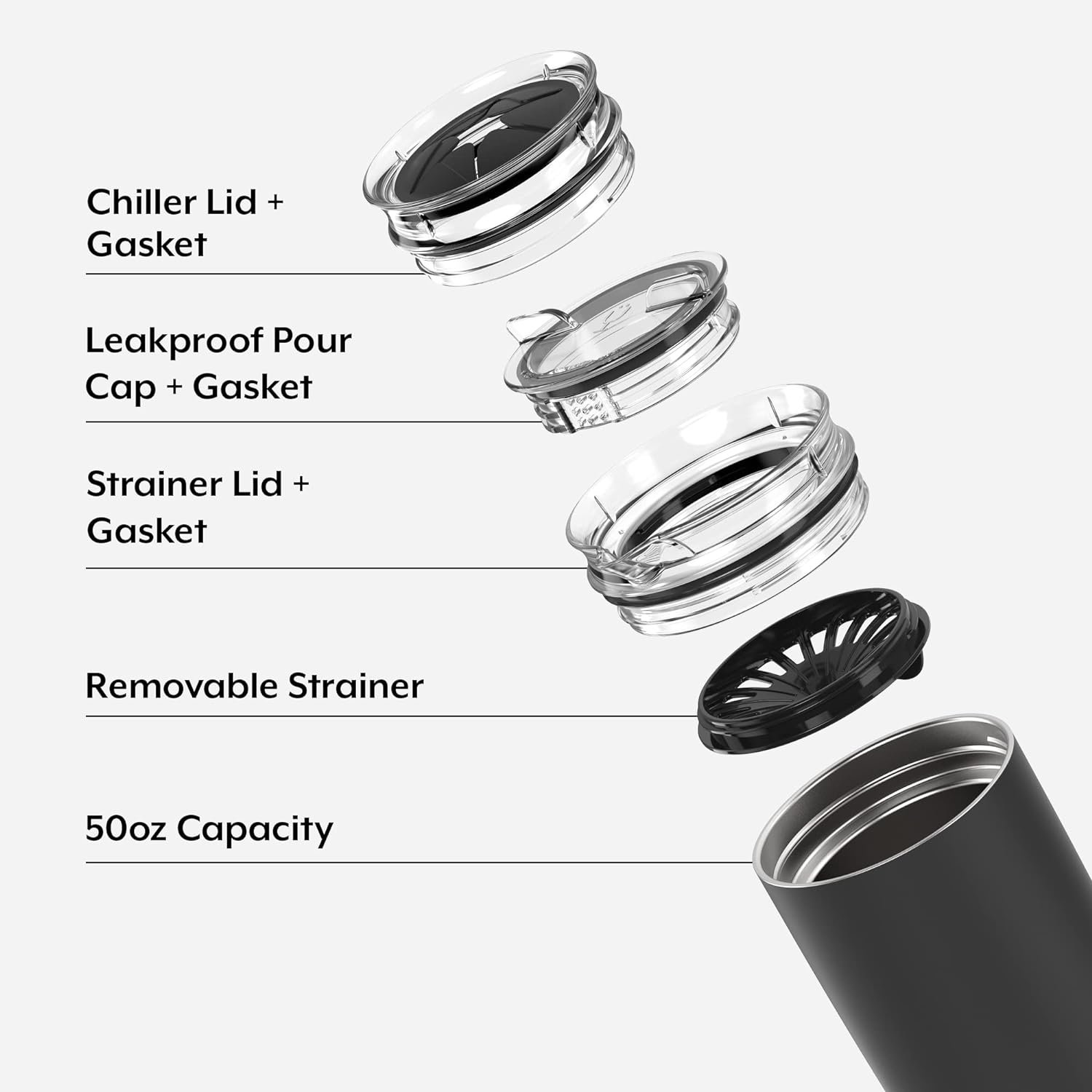 BrüMate Togosa 2-in-1 Wine Chiller Bucket or Champagne Bucket 100% Leakproof Pitcher | Portable Cooler Fits Most Wine, Champagne, Liquor Bottles | Perfect Wine Gifts | 49oz (Matte Black) BrüMate Togosa 2-in-1 Wine Chiller Bucket or Champagne Bucket 100% Leakproof Pitcher | Portable Cooler Fits Most Wine, Champagne, Liquor Bottles | Perfect Wine Gifts | 49oz (Matte Black)