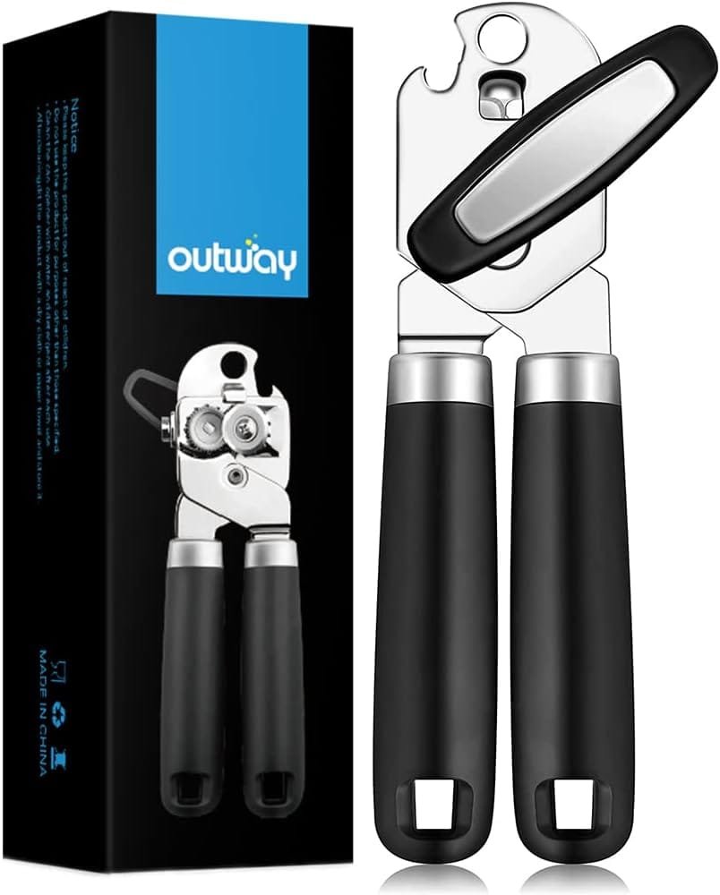 Can Opener,Professional 3-In-1 Multifunctional Manual Can Openers Bottle Opener,Kitchen Durable Stainless Steel Heavy Duty Can Opener Smooth Edge for Kitchen Seniors Friendly Can Opener,Professional 3-In-1 Multifunctional Manual Can Openers Bottle Opener,Kitchen Durable Stainless Steel Heavy Duty Can Opener Smooth Edge for Kitchen Seniors Friendly