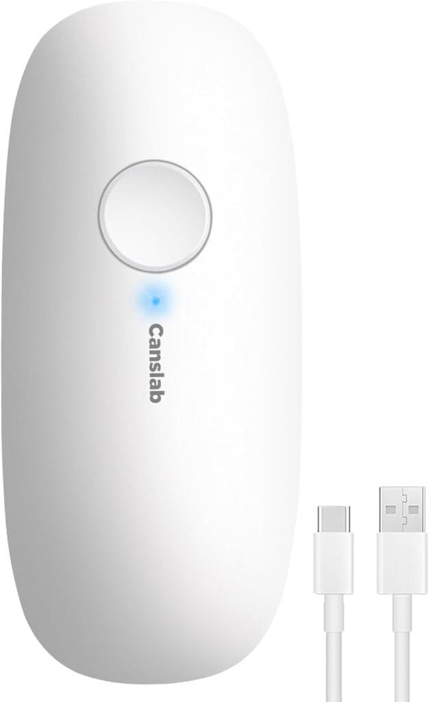 Canslab Rechargeable Electric Can Openers for Kitchen for Seniors with Arthritis- USB Battery Automatic Can Opener for Any Size Can - Smooth Edge, Handsfree, Portable Small One Touch Opener