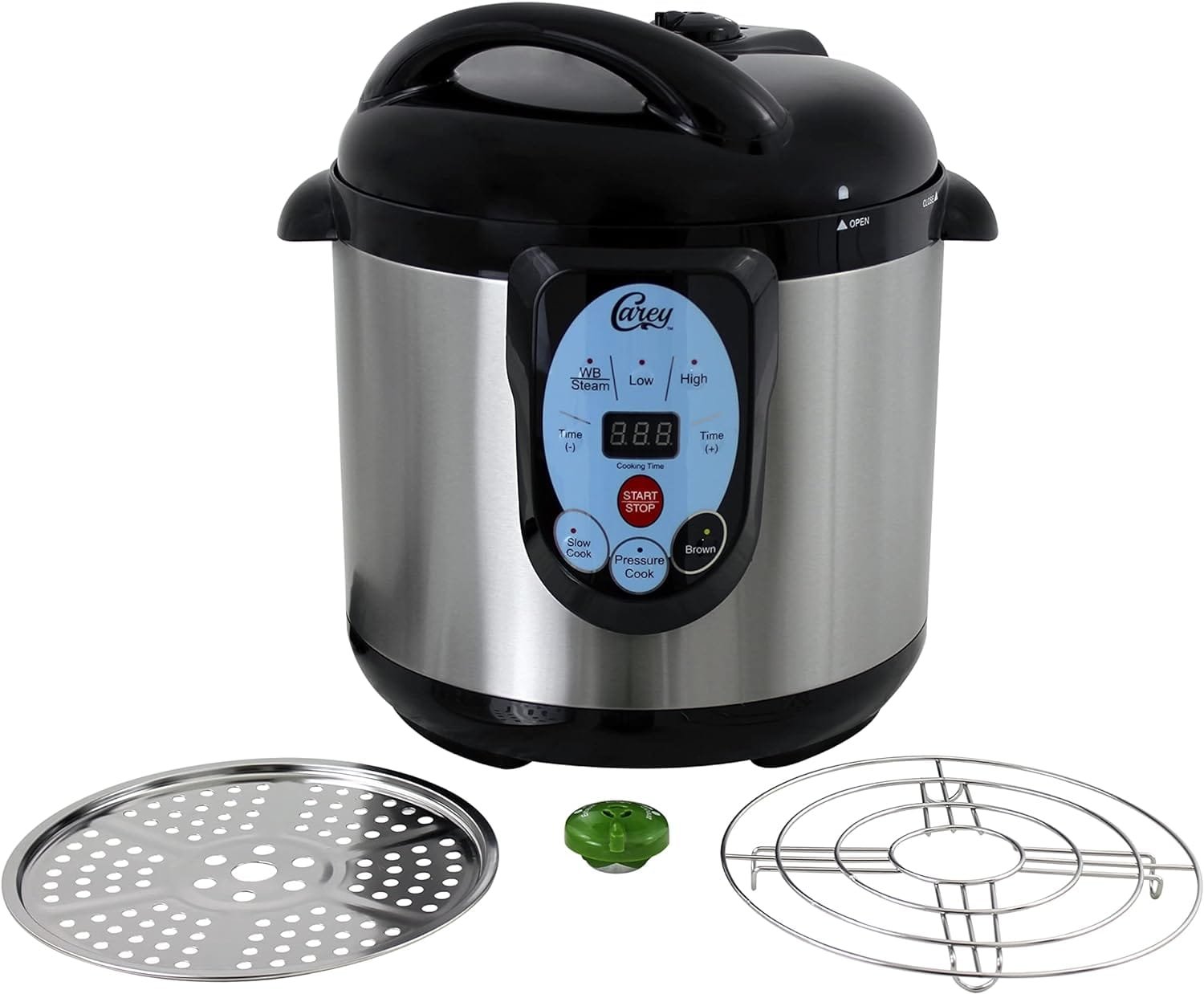 CAREY DPC-9SS Smart Electric Pressure Cooker and Canner, Stainless Steel, 9.5 Qt CAREY DPC-9SS Smart Electric Pressure Cooker and Canner, Stainless Steel, 9.5 Qt