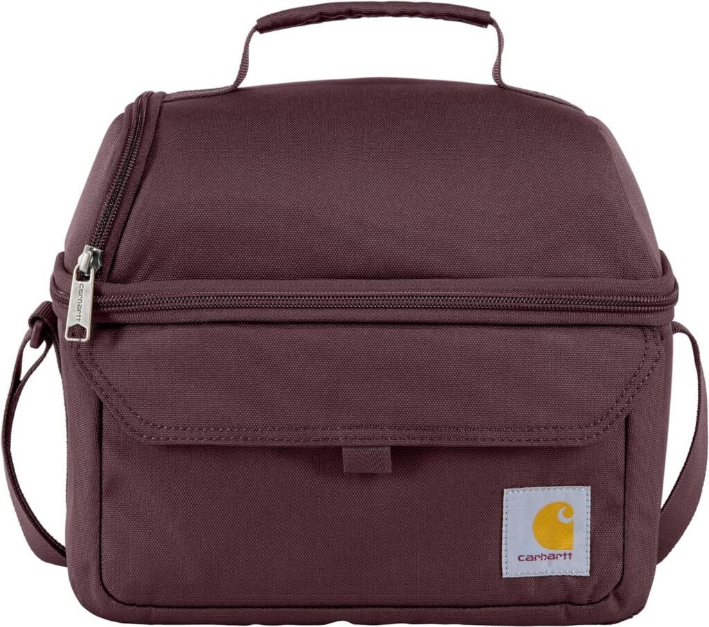 Carhartt Insulated 12 Can Dual Compartment Lunch Cooler, Durable Fully-Insulated Lunch Box, Gray Carhartt Insulated 12 Can Dual Compartment Lunch Cooler, Durable Fully-Insulated Lunch Box, Gray