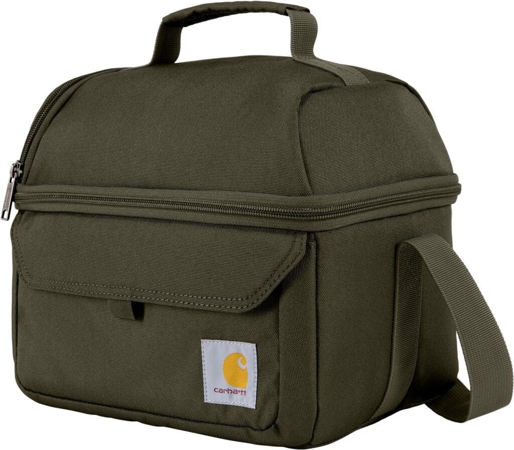 Carhartt Insulated 12 Can Dual Compartment Lunch Cooler, Durable Fully-Insulated Lunch Box, Gray Carhartt Insulated 12 Can Dual Compartment Lunch Cooler, Durable Fully-Insulated Lunch Box, Gray