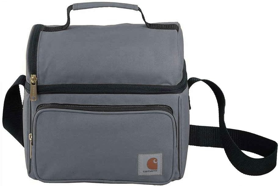 Carhartt Insulated 12 Can Dual Compartment Lunch Cooler, Durable Fully-Insulated Lunch Box, Gray Carhartt Insulated 12 Can Dual Compartment Lunch Cooler, Durable Fully-Insulated Lunch Box, Gray
