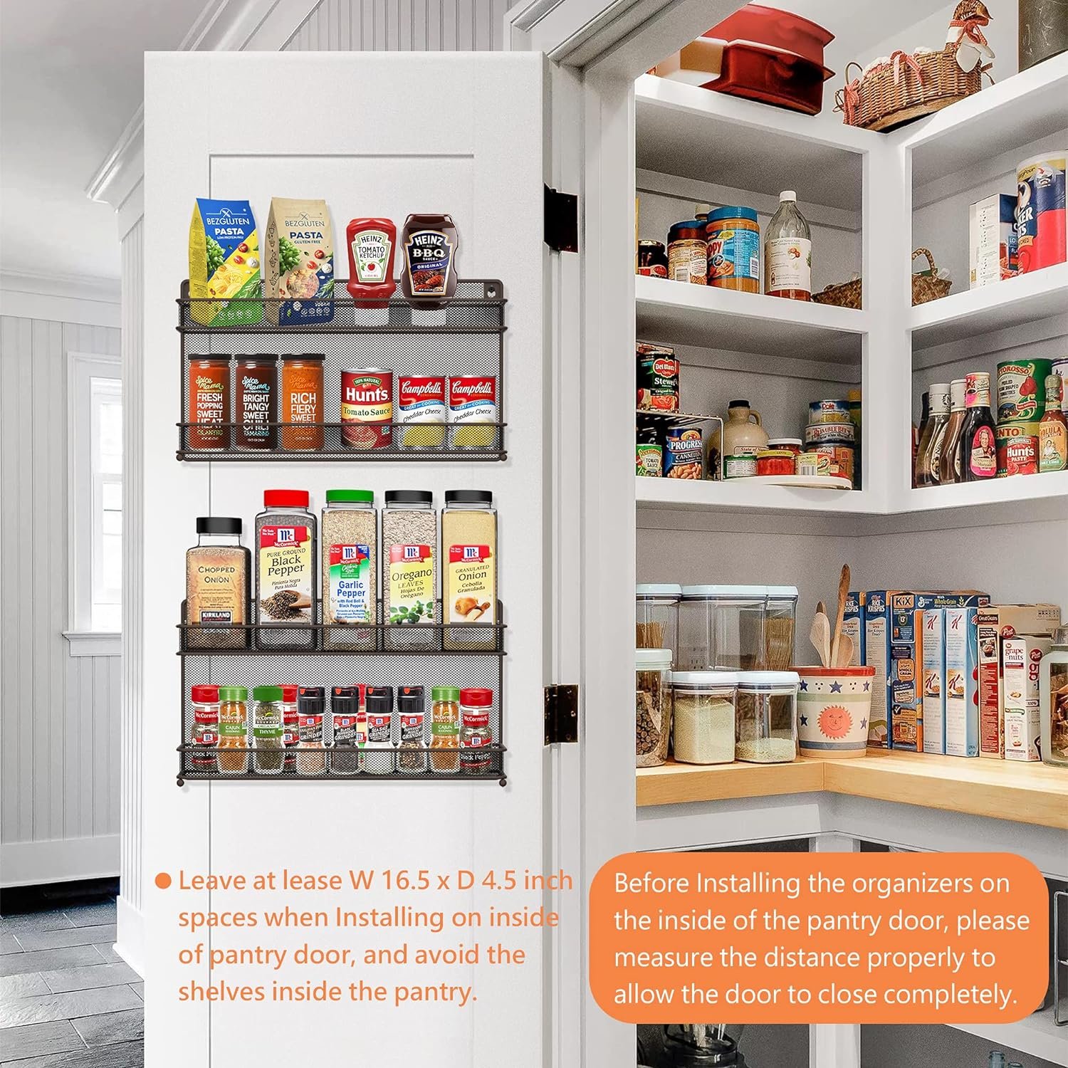 CAXXA 2 PK 2 Tier Mesh Kitchen Counter-top or Wall Mount Spice Rack Jars Storage Organizer, Bronze CAXXA 2 PK 2 Tier Mesh Kitchen Counter-top or Wall Mount Spice Rack Jars Storage Organizer, Bronze