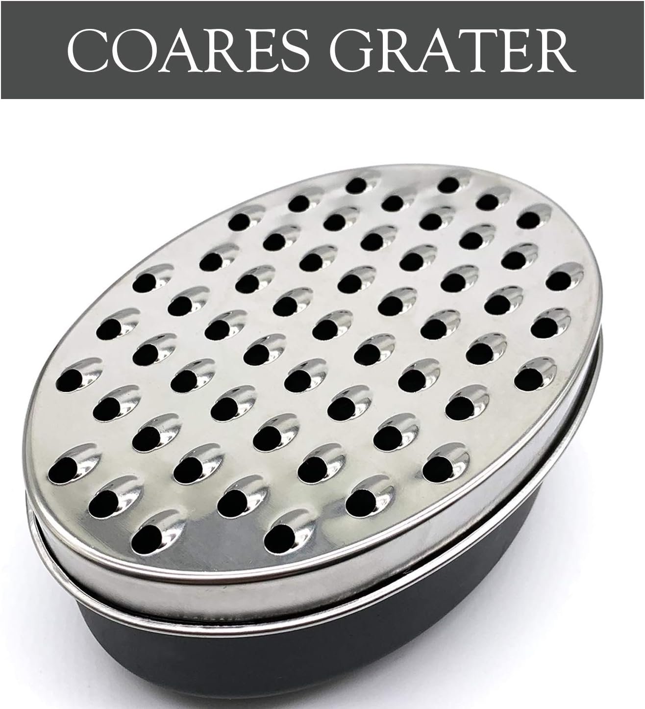 Cheese Grater Citrus Lemon Zester with Food Storage Container  Lid - Perfect For Hard Parmesan Or Soft Cheddar Cheeses, Ginger, Vegetables, Butter, Chocolate  Nutmeg (Red)