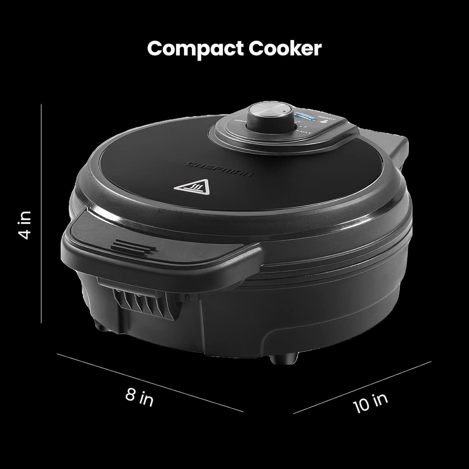 Chefman Rotating Belgian Waffle Maker, 180° Flip Iron w/ Non-Stick Plates, Adjustable Timer, Locking Lid, Drip Plate, Space Saving Storage, Mess-Free Breakfast, Stainless Steel/Black Chefman Rotating Belgian Waffle Maker, 180° Flip Iron w/ Non-Stick Plates, Adjustable Timer, Locking Lid, Drip Plate, Space Saving Storage, Mess-Free Breakfast, Stainless Steel/Black
