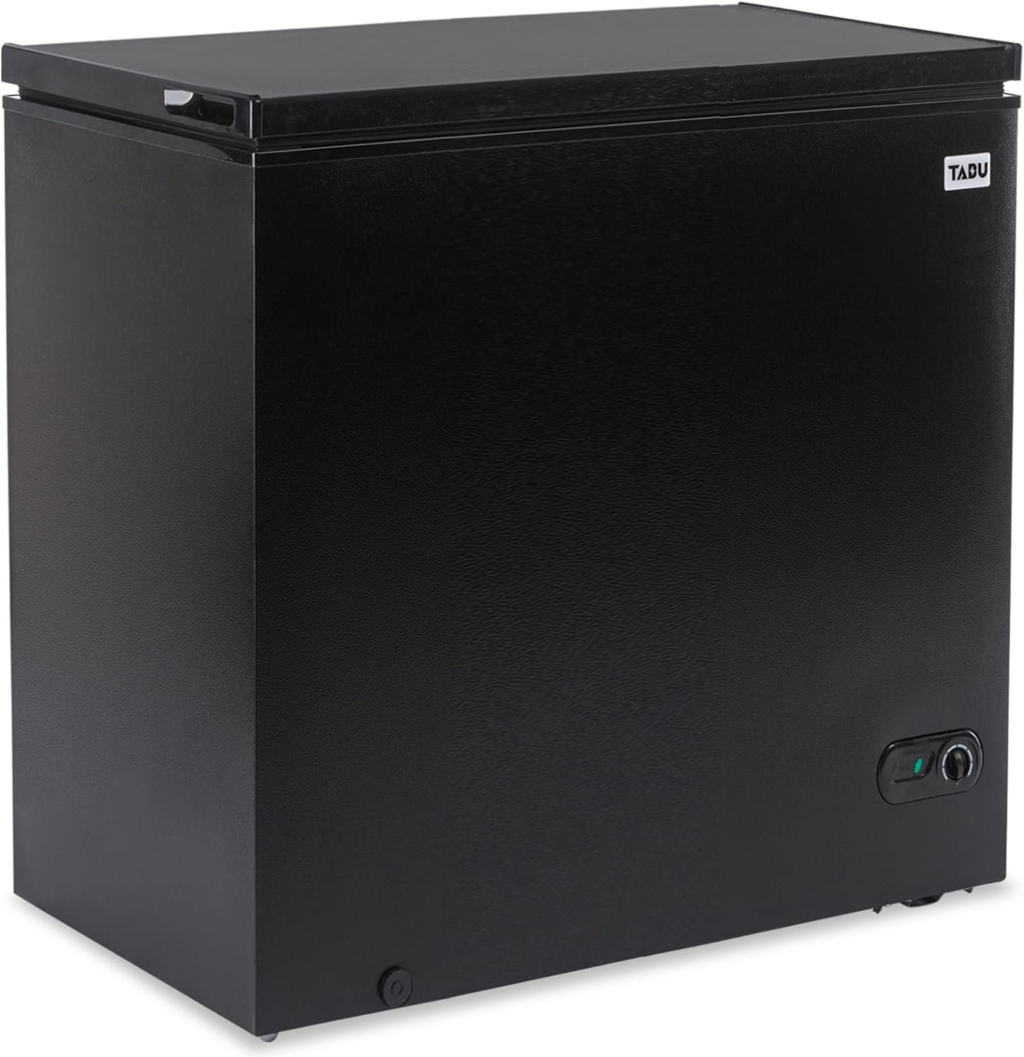 Chest Freezer, 10.0 Cu Ft Deep Freezer with Removable Storage Basket, Deep Freezer with 7 Level Adjustable Temperature, Large Deep Chest Freezer with Top Open Door (Black)