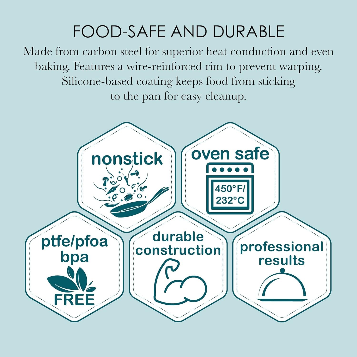 Chicago Metallic Professional Non-Stick Cooking/Baking Sheet, 17-Inch-by-12.25-Inch, Silver Chicago Metallic Professional Non-Stick Cooking/Baking Sheet, 17-Inch-by-12.25-Inch, Silver