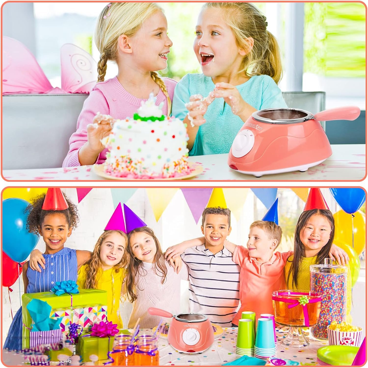 Chocolate Melting Pot, Electric Chocolate Melter Warmer Fondue Fountain Melting Pot Kit for Melting Chocolate, Candy, Milk, Butter, Cheese Chocolate Melting Pot, Electric Chocolate Melter Warmer Fondue Fountain Melting Pot Kit for Melting Chocolate, Candy, Milk, Butter, Cheese