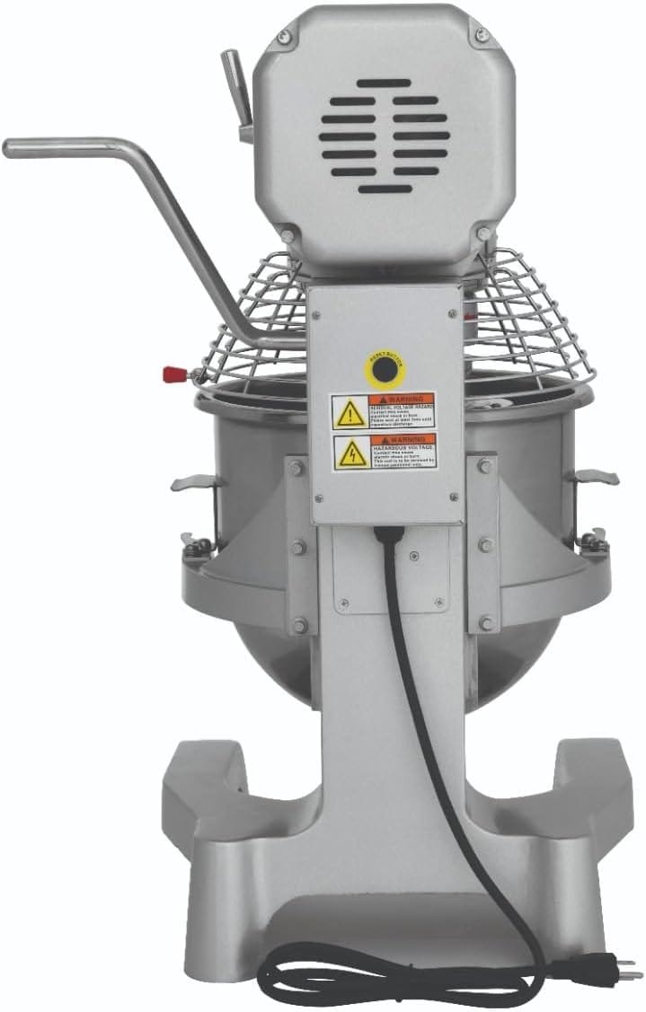 Chronos 30R-002 Commercial 20 Qt. Planetary Stand Mixer with Bowl, Guard, Accessories, and #12 Attachment Hub, 120V, 1-1/2 HP