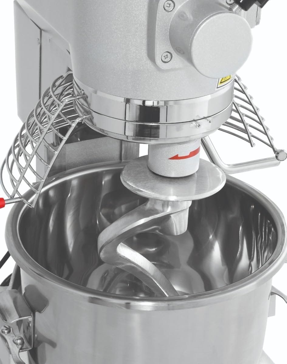 Chronos 30R-002 Commercial 20 Qt. Planetary Stand Mixer with Bowl, Guard, Accessories, and #12 Attachment Hub, 120V, 1-1/2 HP