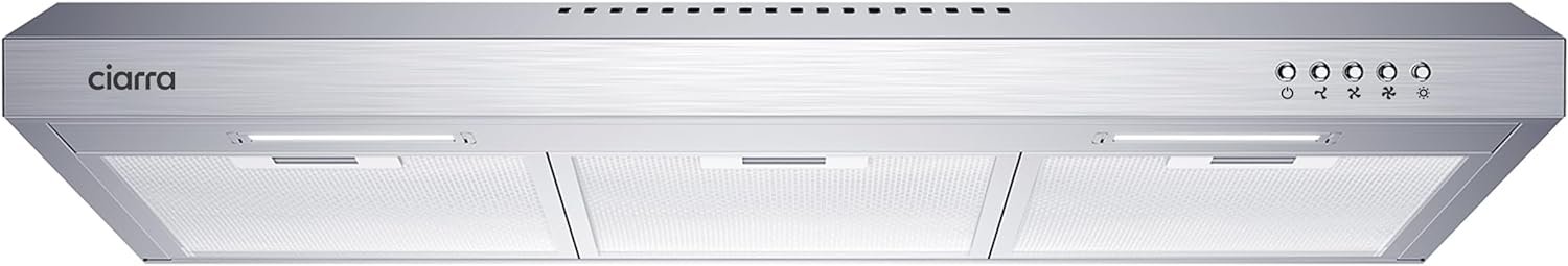 CIARRA Ductless Range Hood 30 inch Under Cabinet Hood Vent for Kitchen Ducted and Ductless Convertible CAS75918A CIARRA Ductless Range Hood 30 inch Under Cabinet Hood Vent for Kitchen Ducted and Ductless Convertible CAS75918A