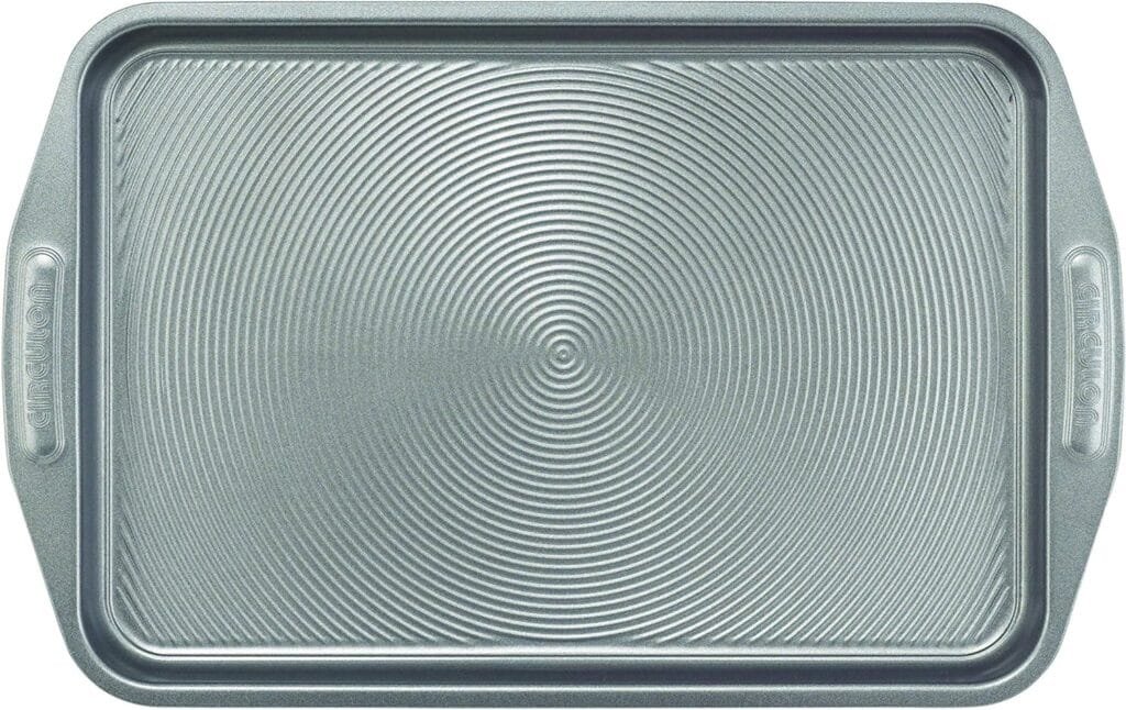 Circulon Total Bakeware Set Nonstick Cookie Baking Sheets, 2 Piece, Gray