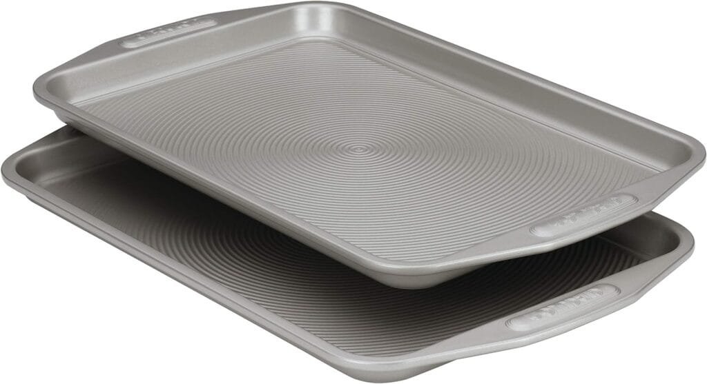 Circulon Total Bakeware Set Nonstick Cookie Baking Sheets, 2 Piece, Gray