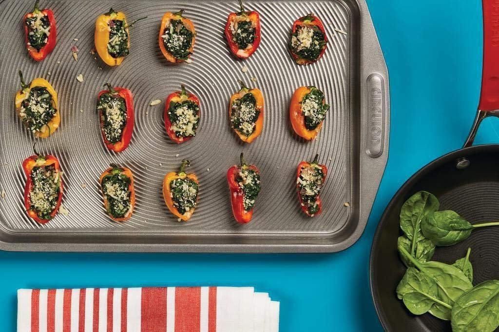 Circulon Total Bakeware Set Nonstick Cookie Baking Sheets, 2 Piece, Gray