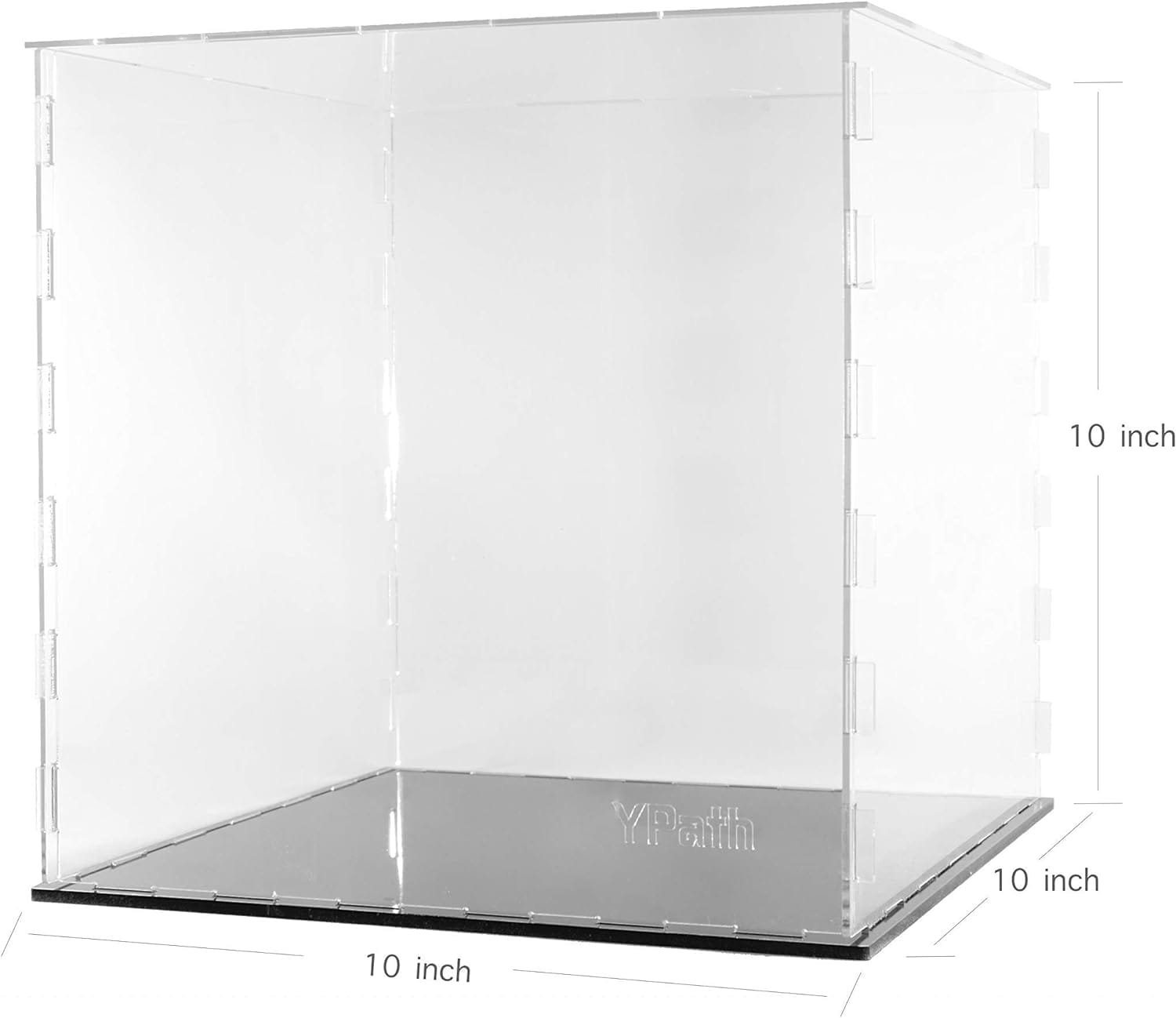 Clear Acrylic Display Case-Assemble Countertop Box for Display-Clear Display Box,Dustproof Protection Showcase for Toy Collectibles (6x6x10inch)