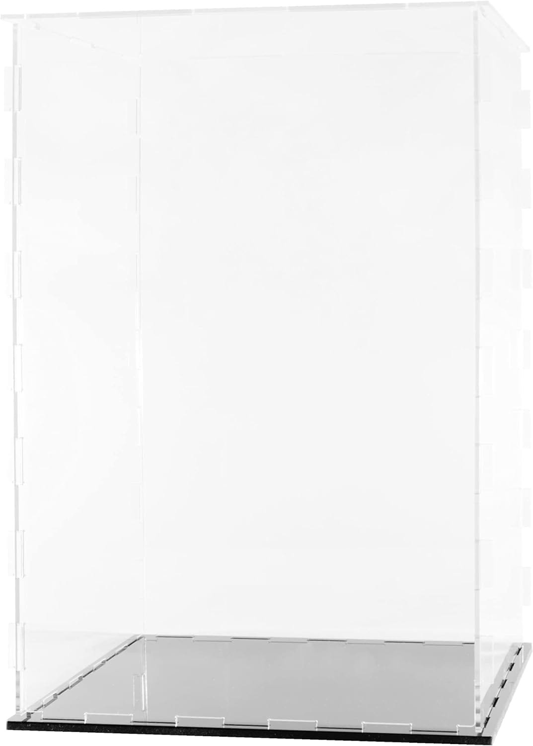 Clear Acrylic Display Case-Assemble Countertop Box for Display-Clear Display Box,Dustproof Protection Showcase for Toy Collectibles (6x6x10inch)