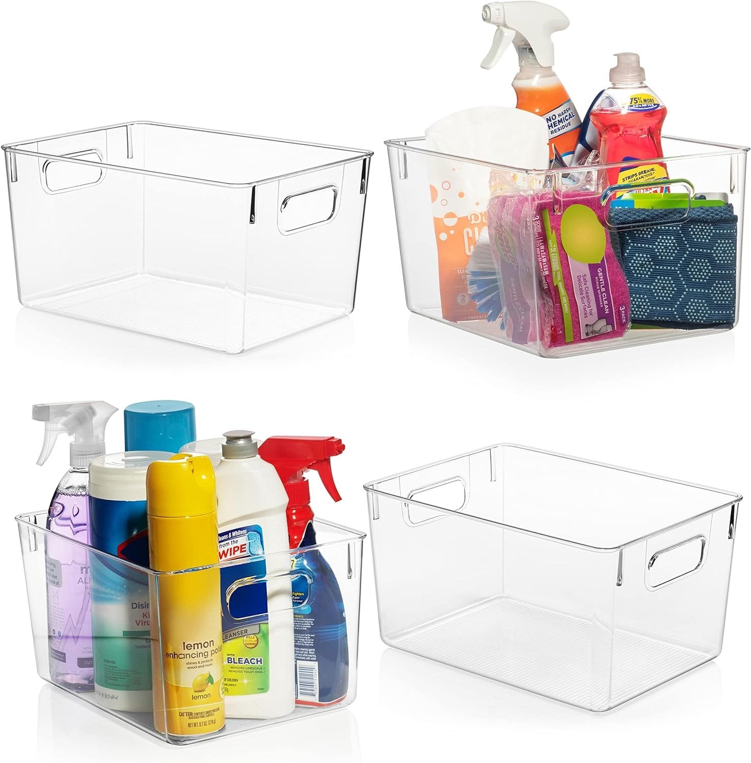 ClearSpace Plastic Storage Bins – Perfect Kitchen Organization or Pantry Storage – Fridge Organizer, Pantry Organization and Storage Bins, Cabinet Organizers ClearSpace Plastic Storage Bins – Perfect Kitchen Organization or Pantry Storage – Fridge Organizer, Pantry Organization and Storage Bins, Cabinet Organizers