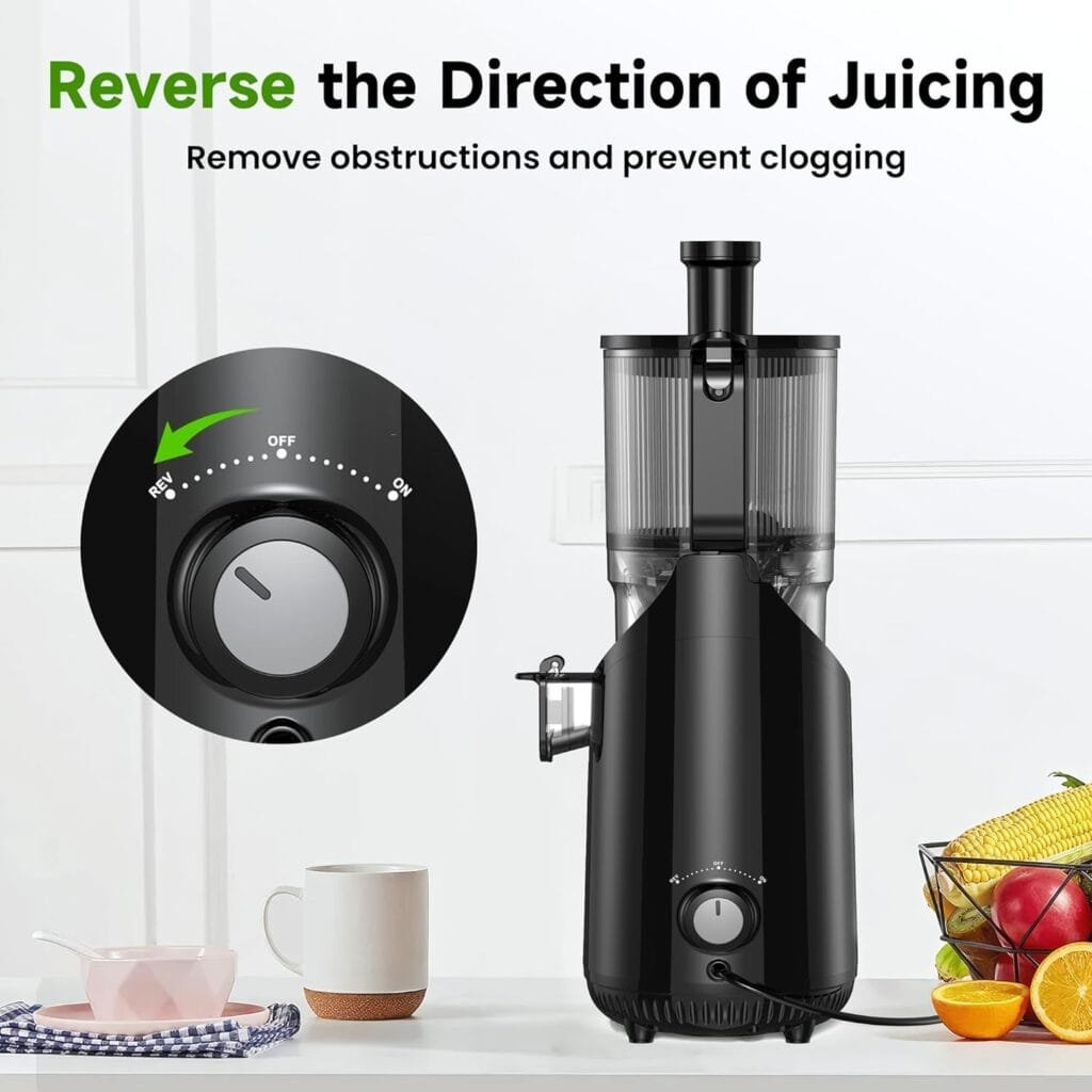 Cold Press Juicer, Amumu Slow Masticating Machines with 5.3 Extra Large Feed Chute Fit Whole Fruits  Vegetables Easy Clean Self Feeding Effortless for Batch Juicing, High Juice Yield, BPA Free 250W Cold Press Juicer, Amumu Slow Masticating Machines with 5.3 Extra Large Feed Chute Fit Whole Fruits  Vegetables Easy Clean Self Feeding Effortless for Batch Juicing, High Juice Yield, BPA Free 250W