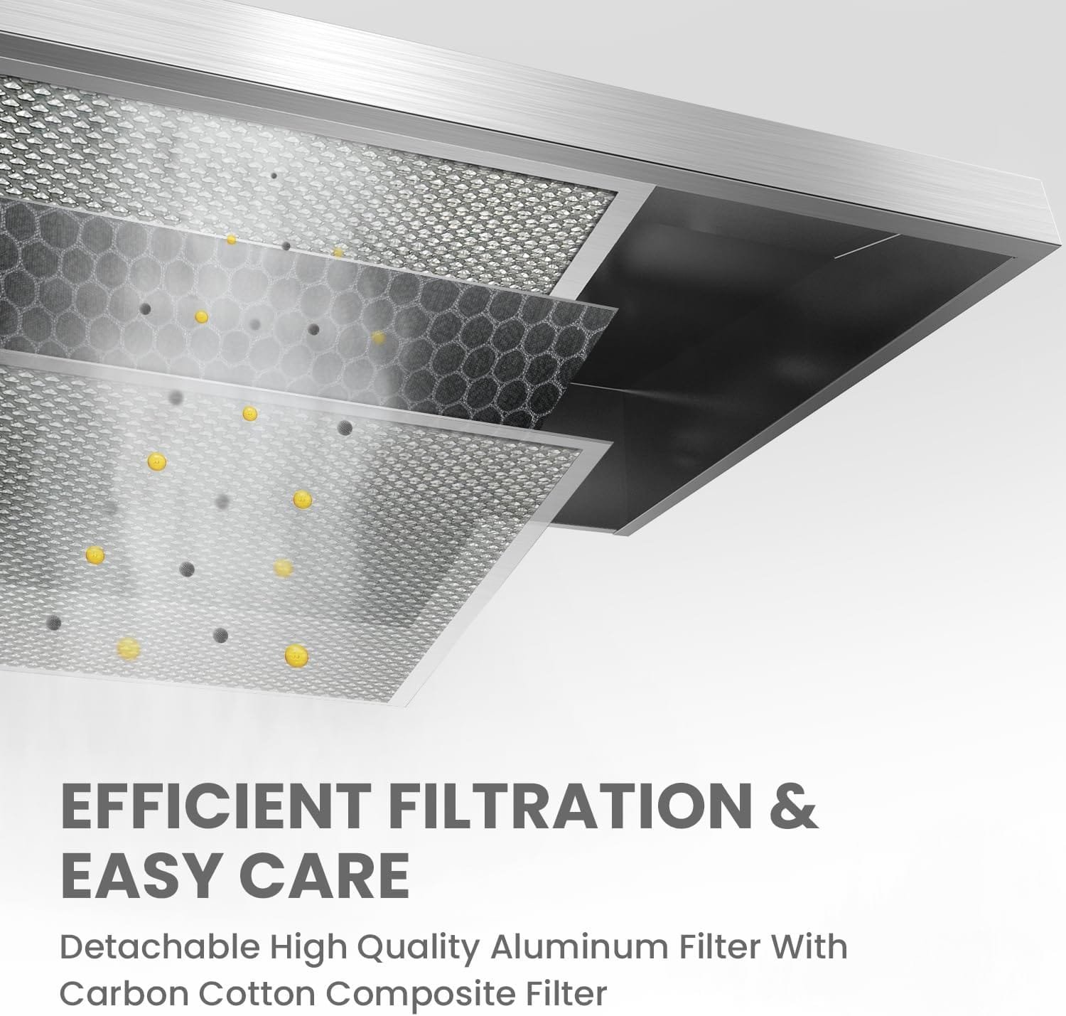 Comfee Range Hood 30 inch, Under Cabinet Ducted/Ductless Convertible Slim Vent Hood, Durable Stainless Steel Kitchen Stove Hood, 3 Speed Exhaust Fan and 2 LED Lights Range Hood (Black)