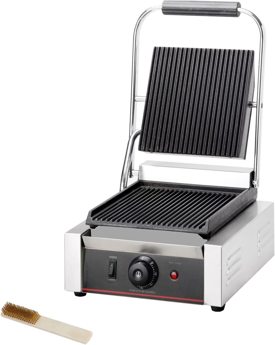 Commercial Panini Press With Grooved Grill Sandwich Maker Machine Electric Contact Grill Single (Single Smooth TopBottom) Commercial Panini Press With Grooved Grill Sandwich Maker Machine Electric Contact Grill Single (Single Smooth TopBottom)