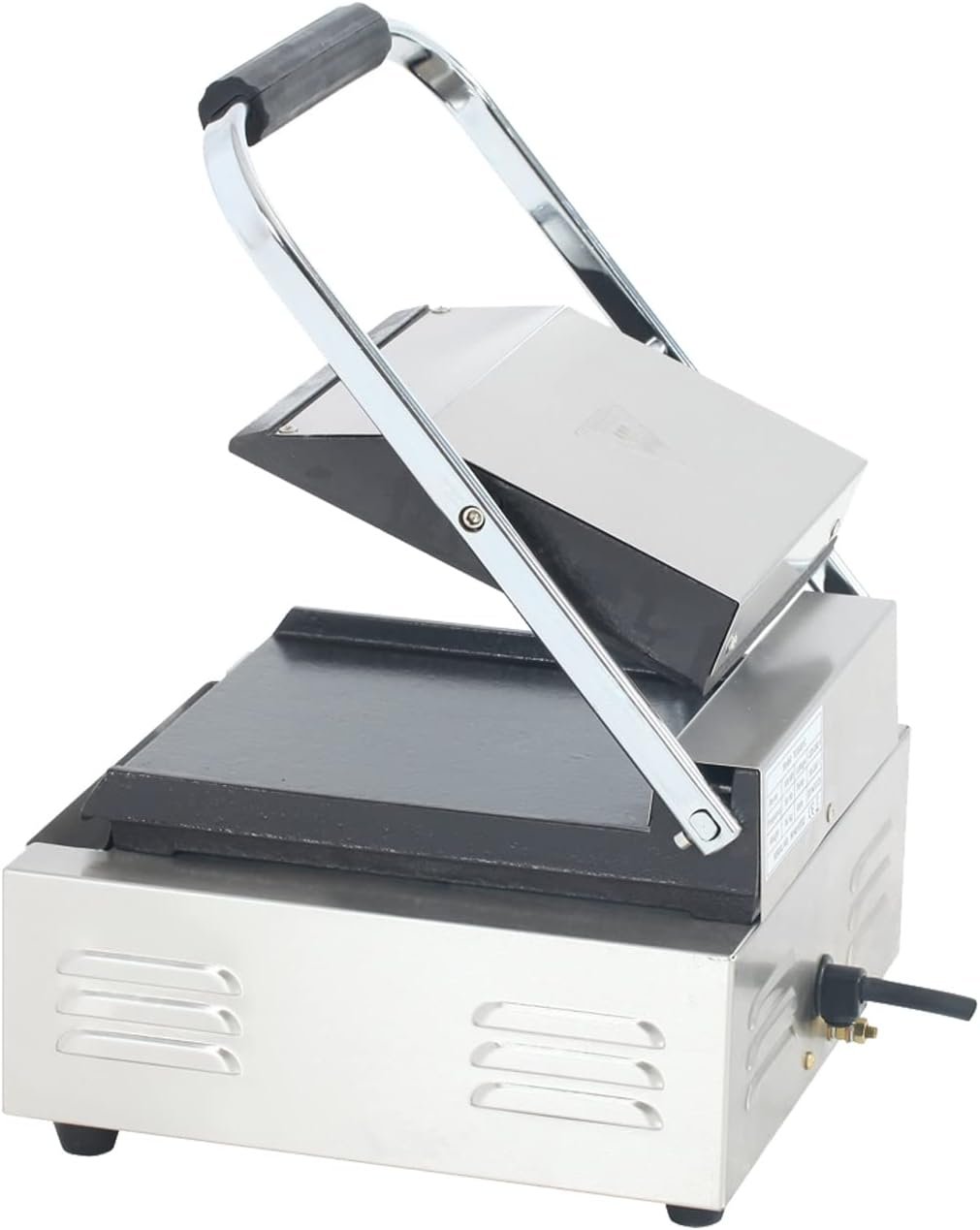 Commercial Panini Press With Grooved Grill Sandwich Maker Machine Electric Contact Grill Single (Single Smooth TopBottom) Commercial Panini Press With Grooved Grill Sandwich Maker Machine Electric Contact Grill Single (Single Smooth TopBottom)