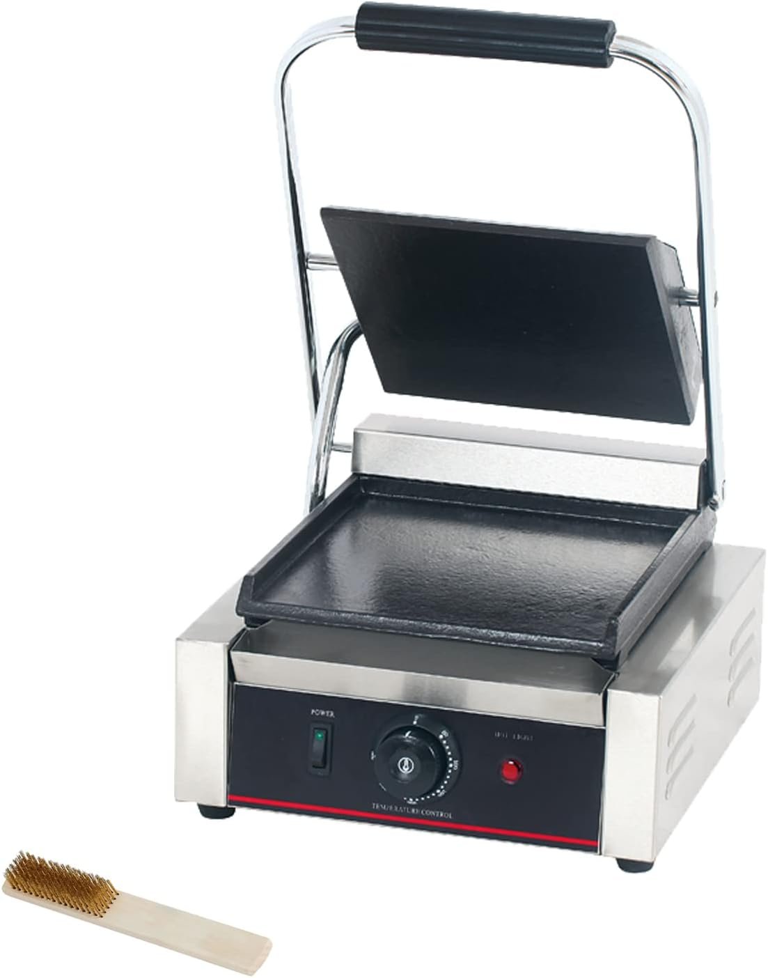 Commercial Panini Press With Grooved Grill Sandwich Maker Machine Electric Contact Grill Single (Single Smooth TopBottom) Commercial Panini Press With Grooved Grill Sandwich Maker Machine Electric Contact Grill Single (Single Smooth TopBottom)