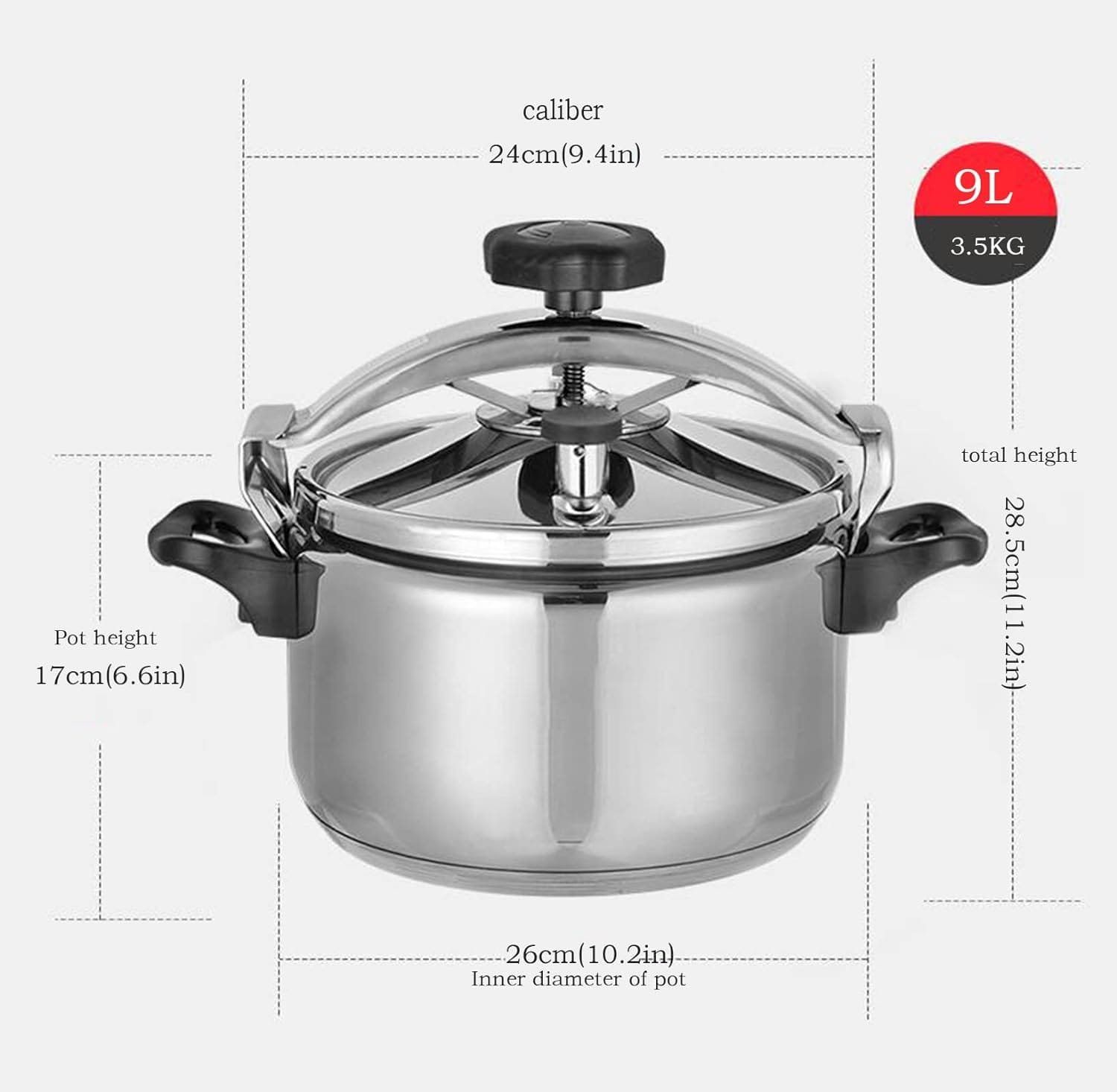 commercial very large pressure cooker,multi explosion proof large steamer cooking pressure canners,large capacities 22 quart Anti-scalding and heat-insulating handle,applicable:Gas stove,Open flame