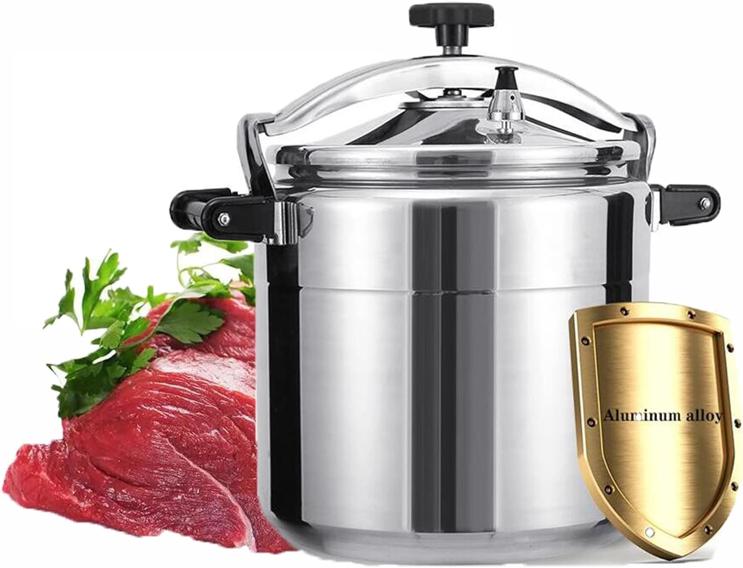 commercial very large pressure cooker,multi explosion proof large steamer cooking pressure canners,large capacities 22 quart Anti-scalding and heat-insulating handle,applicable:Gas stove,Open flame