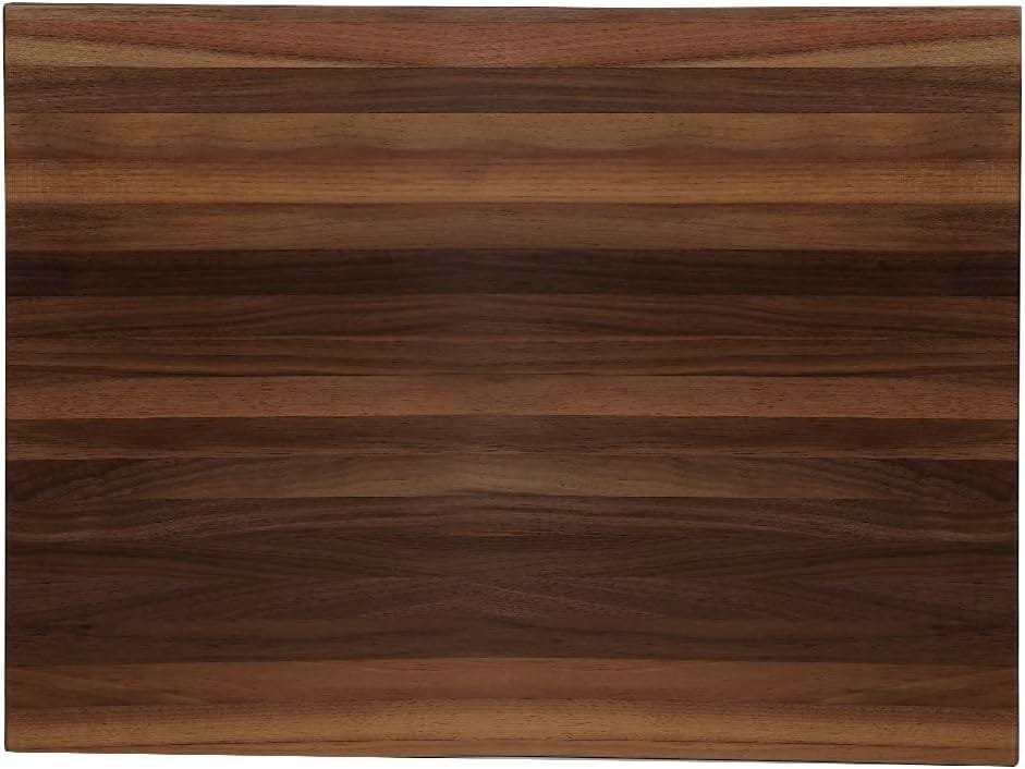 CONSDAN Black Walnut Butcher Block Cutting Board with Invisible Inner Handles, USA Grown Hardwood, 1 Thick, 16 L x 12 W CONSDAN Black Walnut Butcher Block Cutting Board with Invisible Inner Handles, USA Grown Hardwood, 1 Thick, 16 L x 12 W