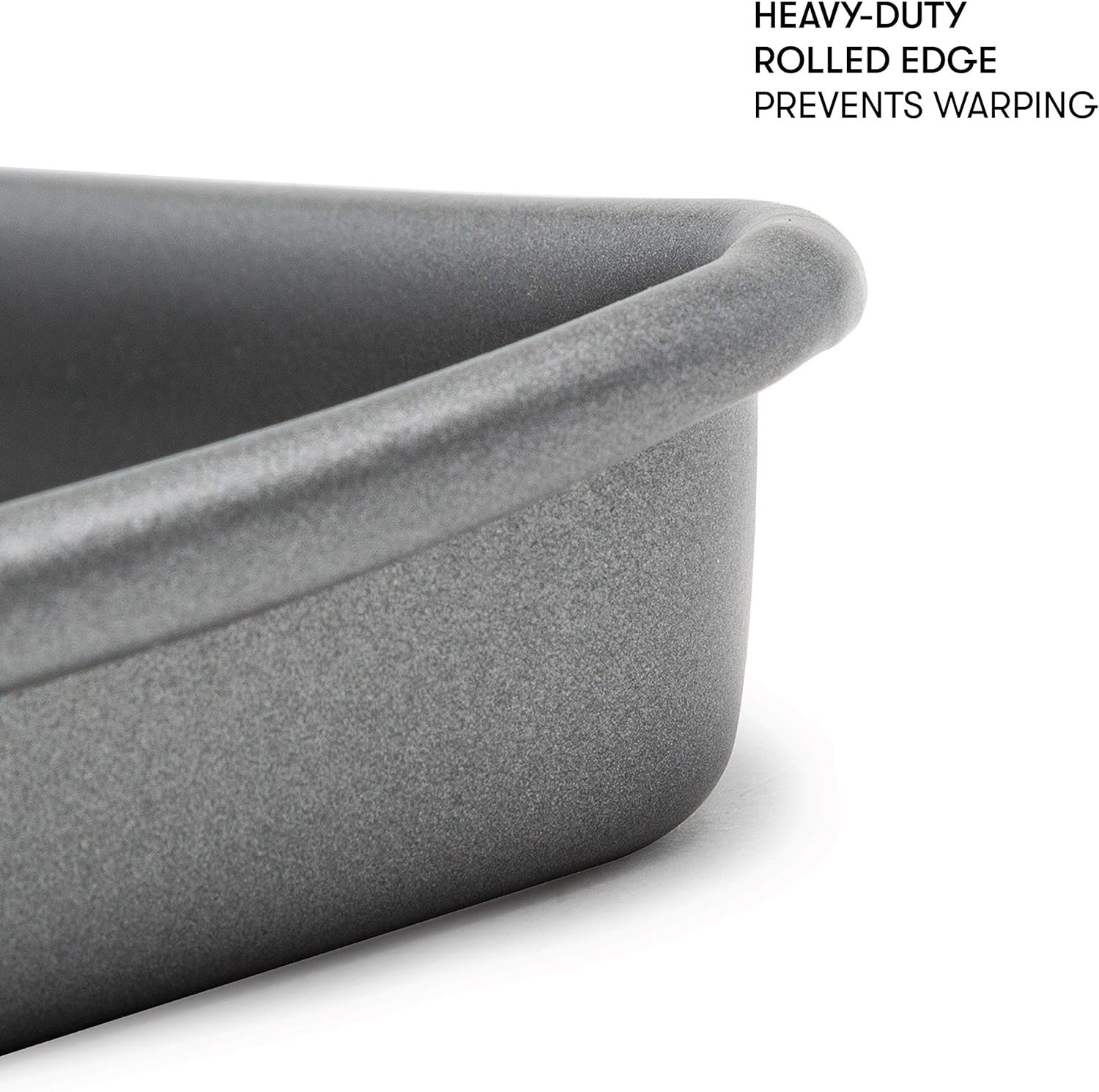 Cooking Light Heavy Duty Nonstick Bakeware Carbon Steel Baking Sheet or Cookie Sheet with Quick Release Coating, Manufactured without PFOA, Dishwasher Safe, Oven Safe, 15-Inch x 10-Inch, Gray Cooking Light Heavy Duty Nonstick Bakeware Carbon Steel Baking Sheet or Cookie Sheet with Quick Release Coating, Manufactured without PFOA, Dishwasher Safe, Oven Safe, 15-Inch x 10-Inch, Gray