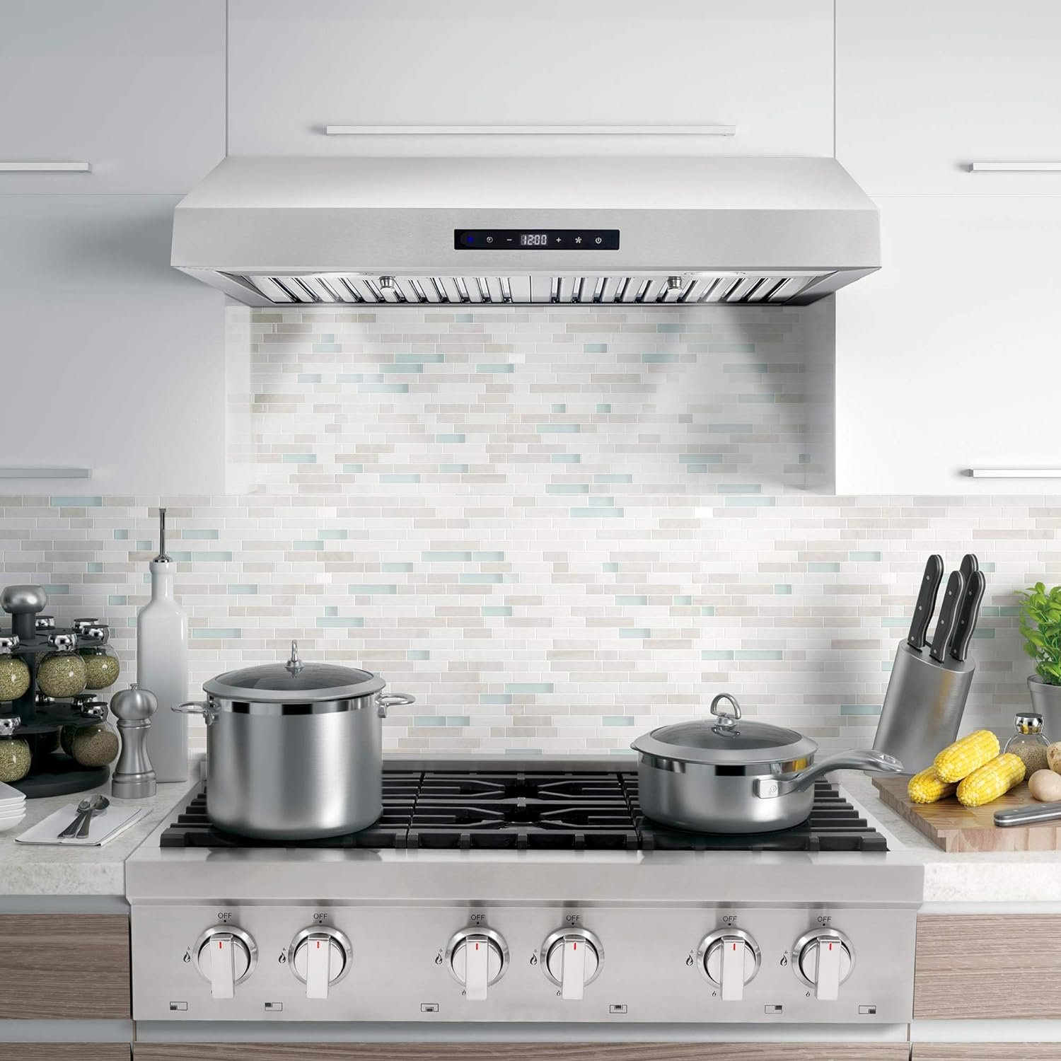 COSMO COS-36IRHP 36 in. Insert Range Hood with Push Button Controls, 3-Speed Fan, LED Lights and Permanent Filters in Stainless Steel COSMO COS-36IRHP 36 in. Insert Range Hood with Push Button Controls, 3-Speed Fan, LED Lights and Permanent Filters in Stainless Steel
