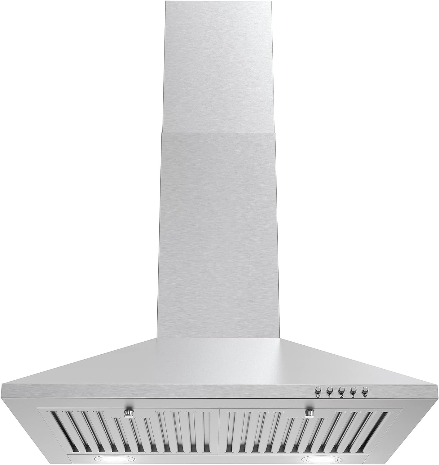 COSMO COS-6324EWH Wall Mount Range Hood, Chimney-Style Over Stove Vent, 3 Speed Fan, Permanent Filters, LED Lights in Stainless Steel (24 inch) COSMO COS-6324EWH Wall Mount Range Hood, Chimney-Style Over Stove Vent, 3 Speed Fan, Permanent Filters, LED Lights in Stainless Steel (24 inch)