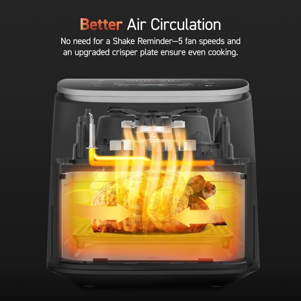 COSORI Air Fryer TurboBlaze 6.0-Quart Compact Airfryer that Roast, Bake, Proof, 9 Functions, 5 Speeds, Cooks Quickly, 95% Less Oil for Healthier Meals, Varied Recipes, Easy to Clean, Dark Gray COSORI Air Fryer TurboBlaze 6.0-Quart Compact Airfryer that Roast, Bake, Proof, 9 Functions, 5 Speeds, Cooks Quickly, 95% Less Oil for Healthier Meals, Varied Recipes, Easy to Clean, Dark Gray