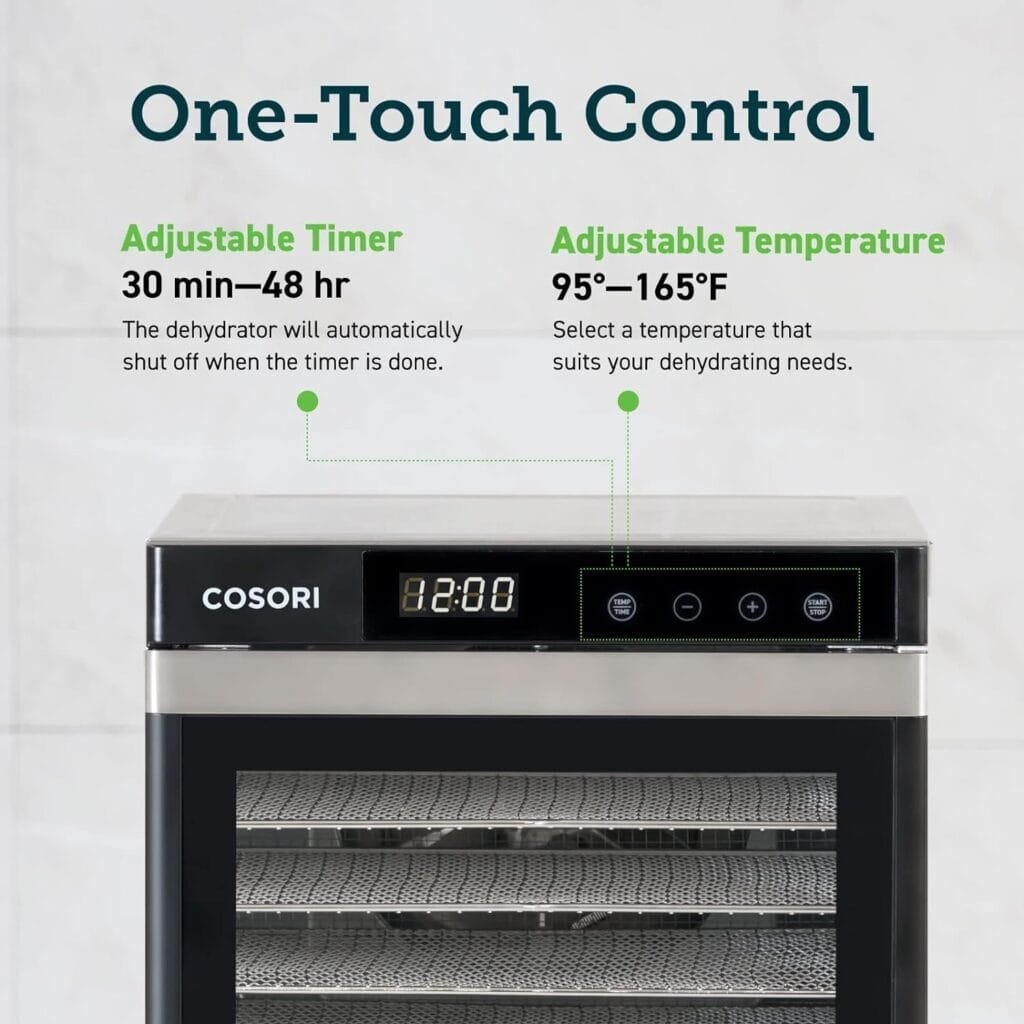 COSORI Food Dehydrator for Jerky, 176°F Temperature Control, 5 Stainless Steel Trays Dryer Machine, 4 Presets, 48H Timer, for Dog Treats, Meat, Fruit, Veggies, Snacks, Recipe Book Included COSORI Food Dehydrator for Jerky, 176°F Temperature Control, 5 Stainless Steel Trays Dryer Machine, 4 Presets, 48H Timer, for Dog Treats, Meat, Fruit, Veggies, Snacks, Recipe Book Included