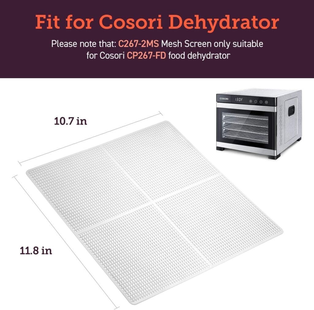 COSORI Food Dehydrator for Jerky, 176°F Temperature Control, 5 Stainless Steel Trays Dryer Machine, 4 Presets, 48H Timer, for Dog Treats, Meat, Fruit, Veggies, Snacks, Recipe Book Included COSORI Food Dehydrator for Jerky, 176°F Temperature Control, 5 Stainless Steel Trays Dryer Machine, 4 Presets, 48H Timer, for Dog Treats, Meat, Fruit, Veggies, Snacks, Recipe Book Included