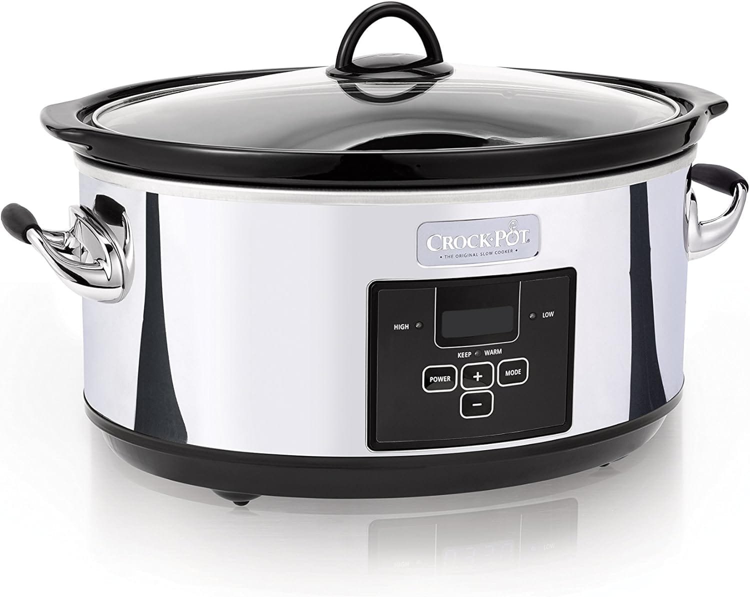 Crock-Pot 7 Quart Programmable Slow Cooker with Digital Timer, Food Warmer, Polished Platinum Crock-Pot 7 Quart Programmable Slow Cooker with Digital Timer, Food Warmer, Polished Platinum