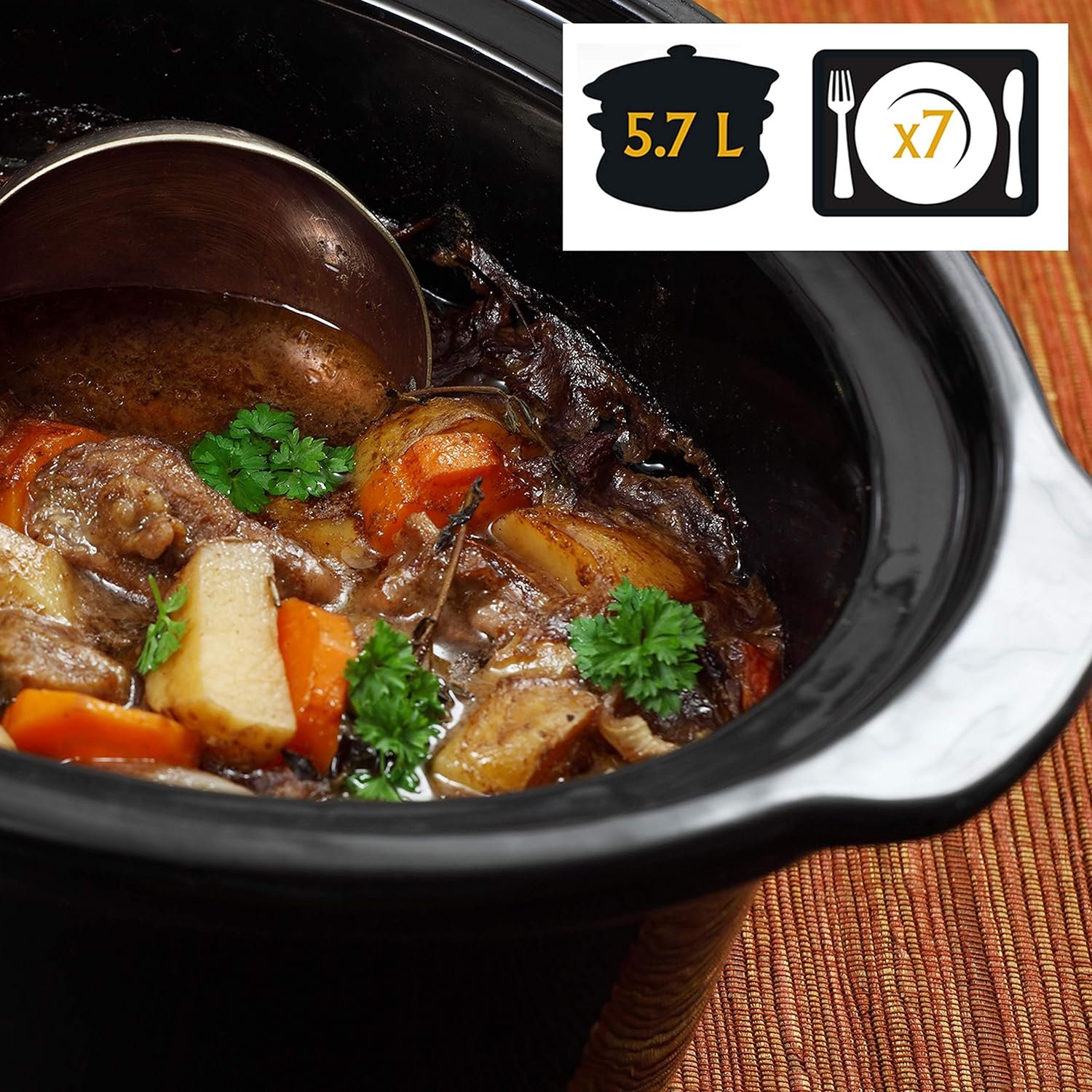 Crock-Pot Cook and Carry 6 Quart Manual Portable Slow Cooker and Food Warmer, Stainless (SCCPVL600-S)