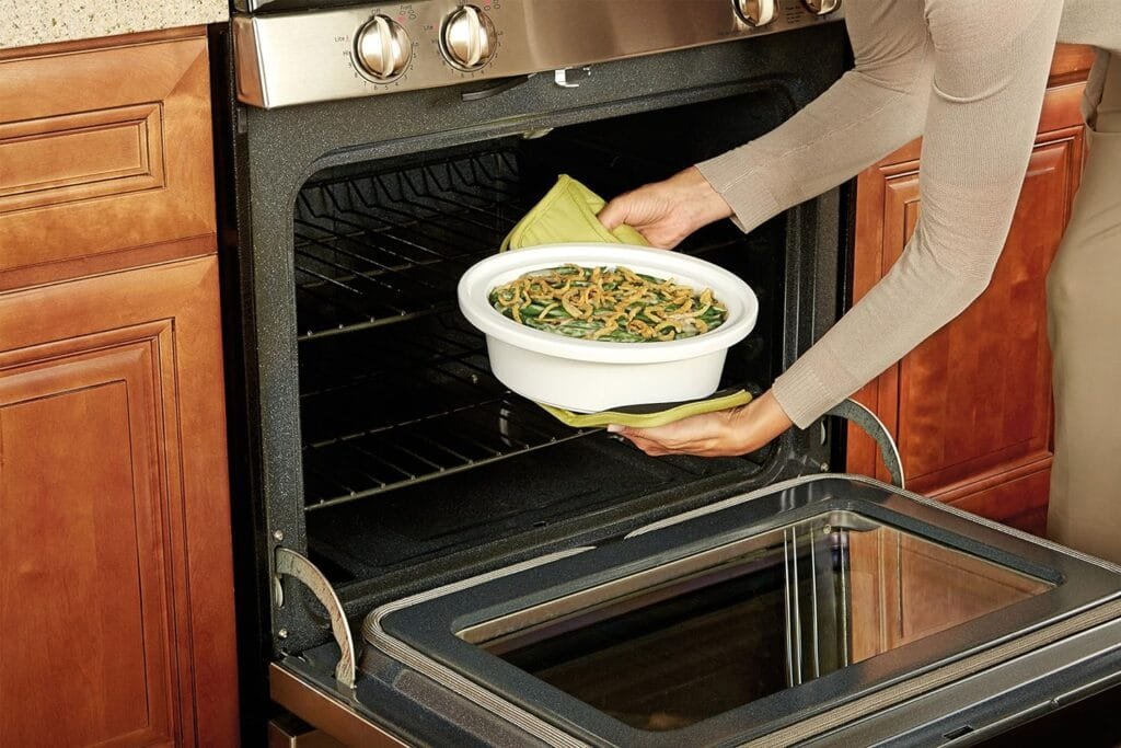 Crock-Pot Small 2.5 Quart Casserole Slow Cooker, White/Blue