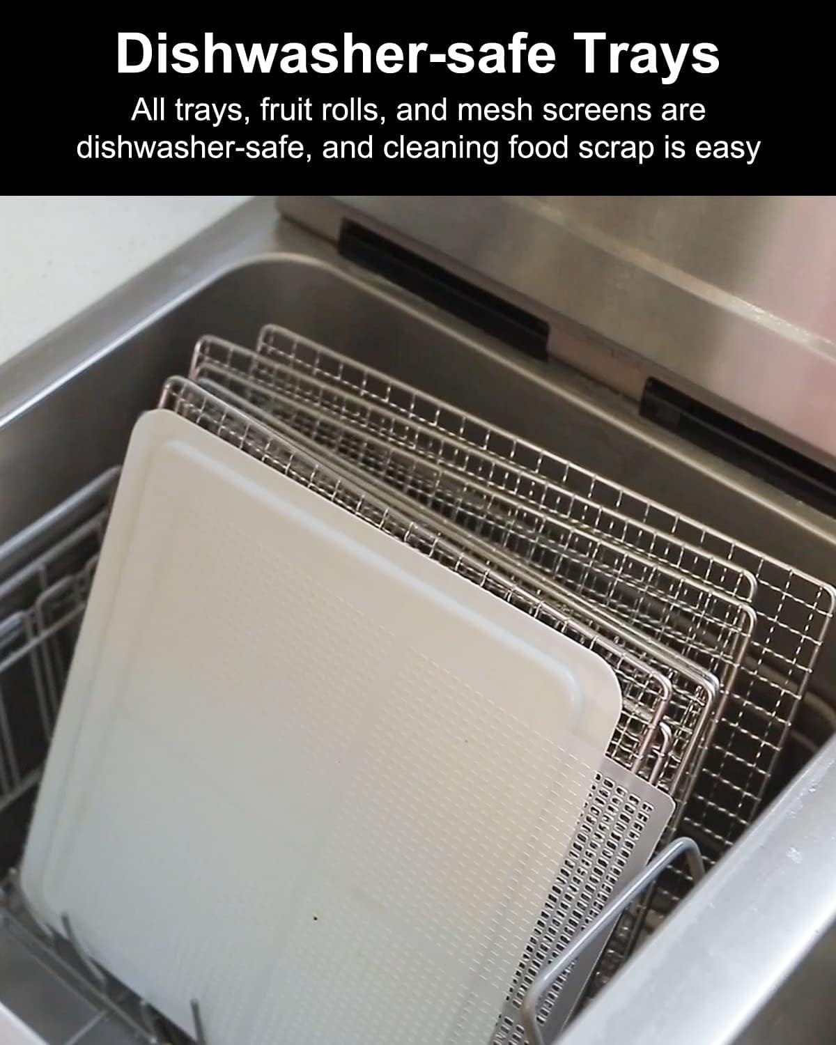 CROWNFUL Food Dehydrator Machine, 7 Stainless Steel Trays, 600W Dehydrated Dryer, Adjustable Timer and Temperature Control, Dryer for Jerky, Fruit, Meat, Herbs Yogurt, 30+ Free Online Recipes, Black CROWNFUL Food Dehydrator Machine, 7 Stainless Steel Trays, 600W Dehydrated Dryer, Adjustable Timer and Temperature Control, Dryer for Jerky, Fruit, Meat, Herbs Yogurt, 30+ Free Online Recipes, Black