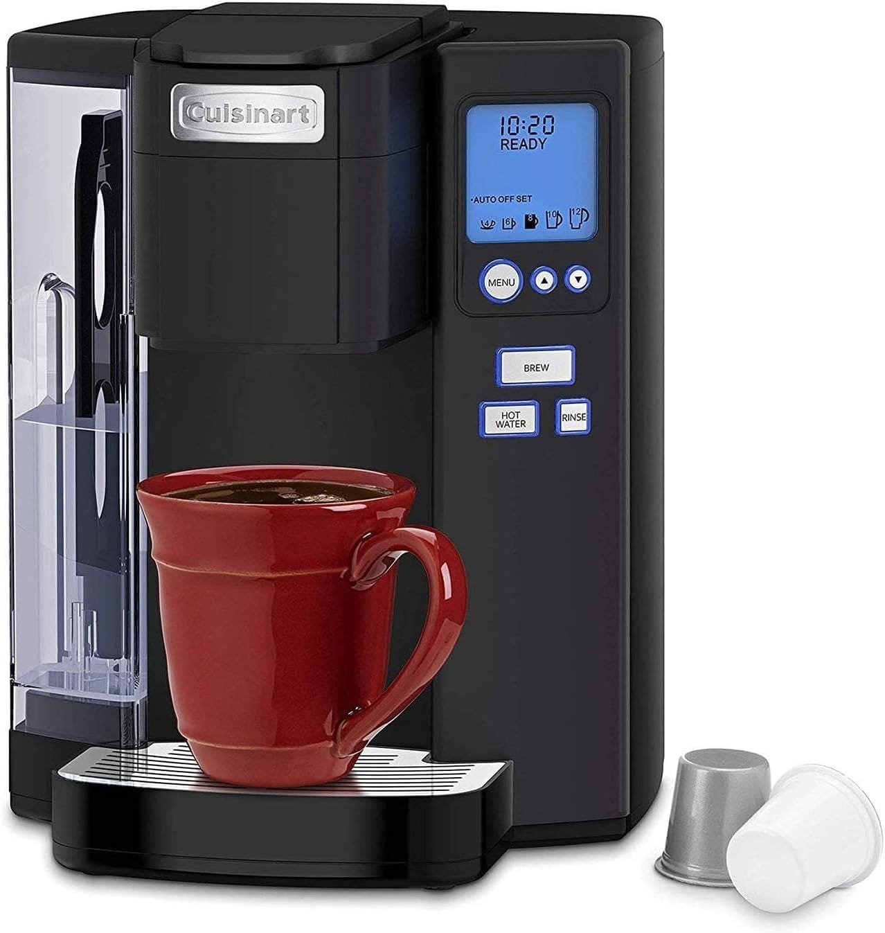 Cuisinart Coffee Maker, Single Serve 72-Ounce Reservoir Coffee Machine, Programmable Brewing Hot Water Dispenser, Stainless Steel, SS-10P1,Silver Cuisinart Coffee Maker, Single Serve 72-Ounce Reservoir Coffee Machine, Programmable Brewing Hot Water Dispenser, Stainless Steel, SS-10P1,Silver