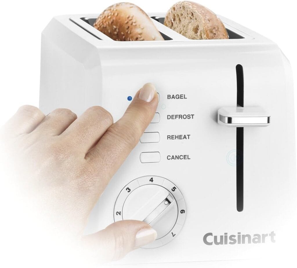 Cuisinart CPT-122BK 2-Slice Compact Plastic Toaster, Black
